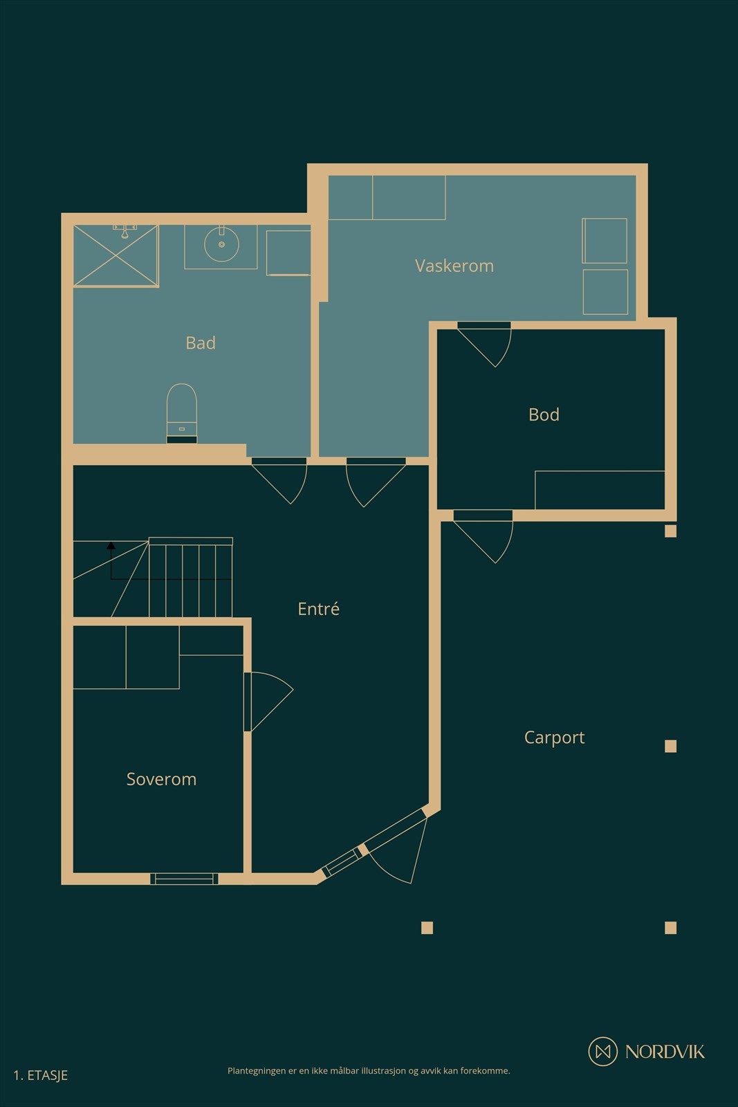 Plantegning - underetasje. Galleribilde