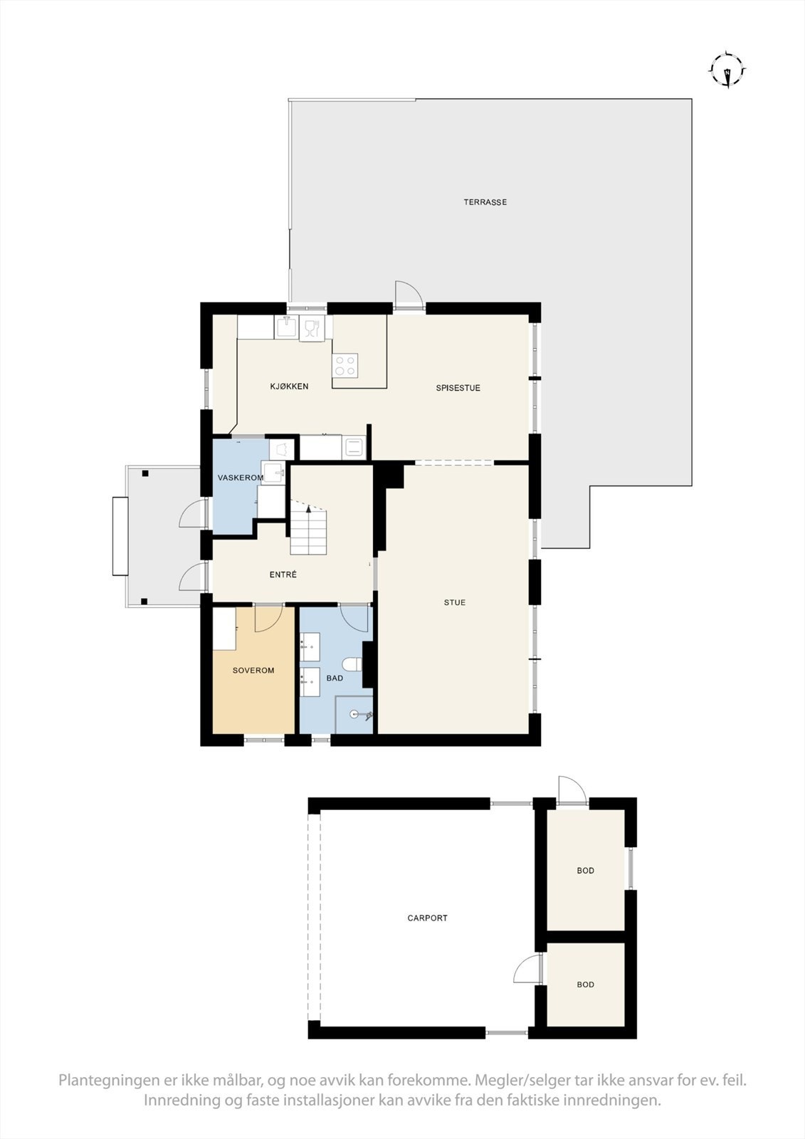 Plantegning 1. etasje. Galleribilde