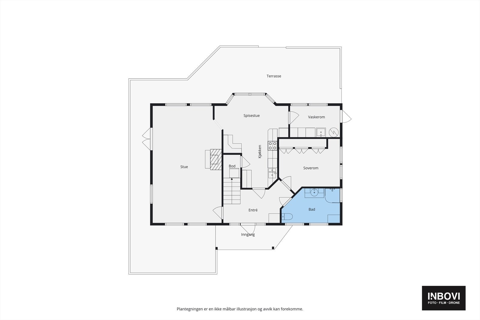 Plantegning 1. etg. Galleribilde