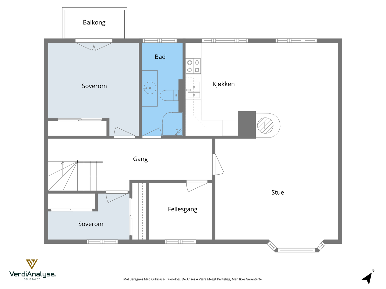 Plantegning 3 etasje Galleribilde