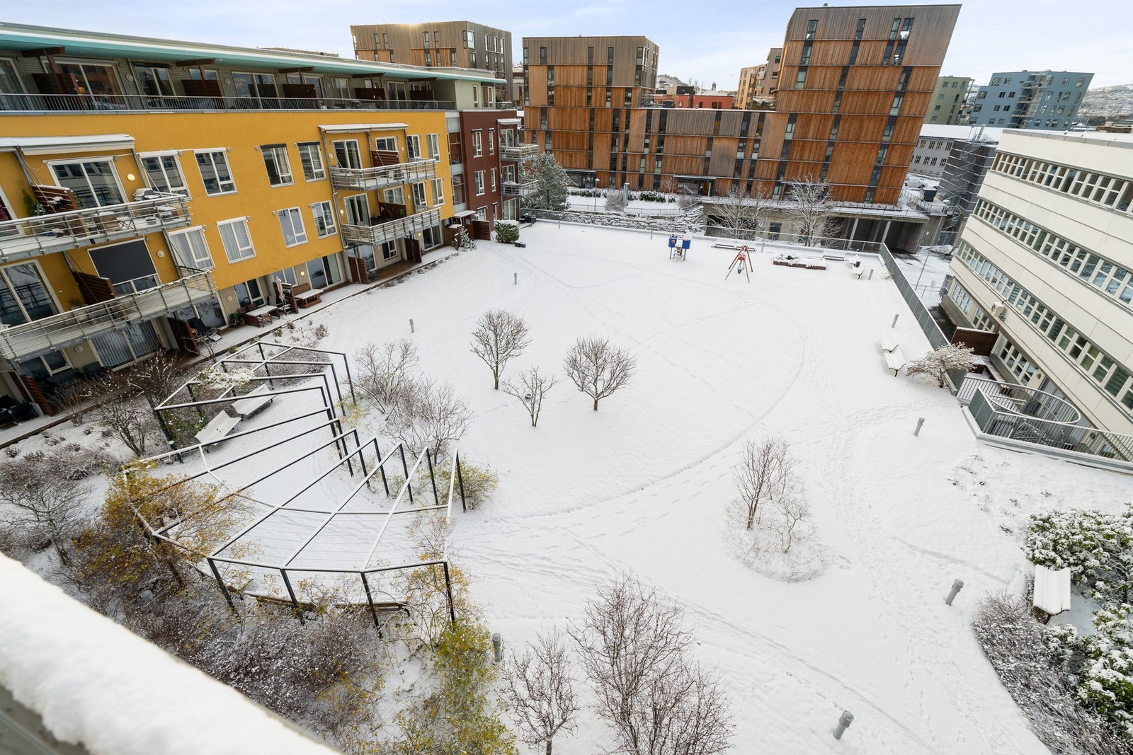 Utsikt fra balkongen. Galleribilde
