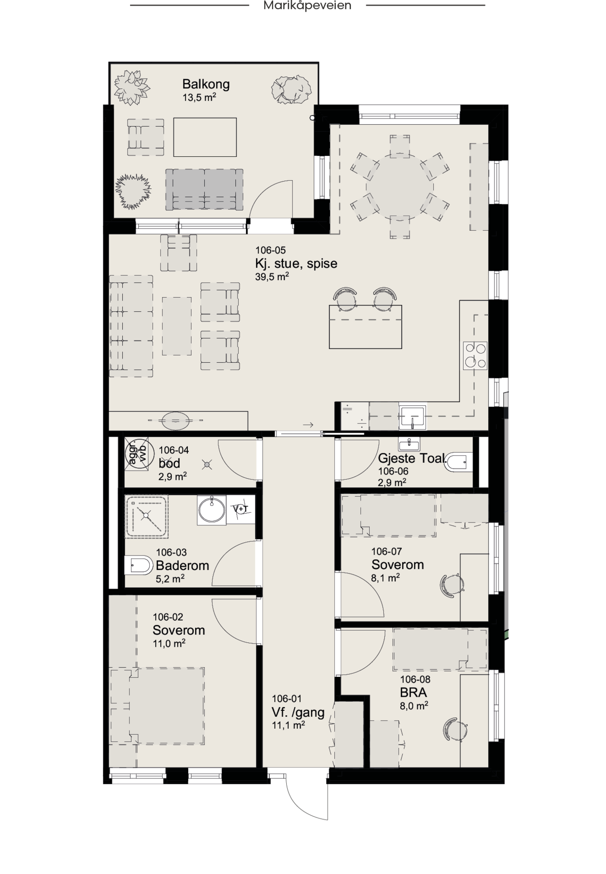 Plantegning Galleribilde