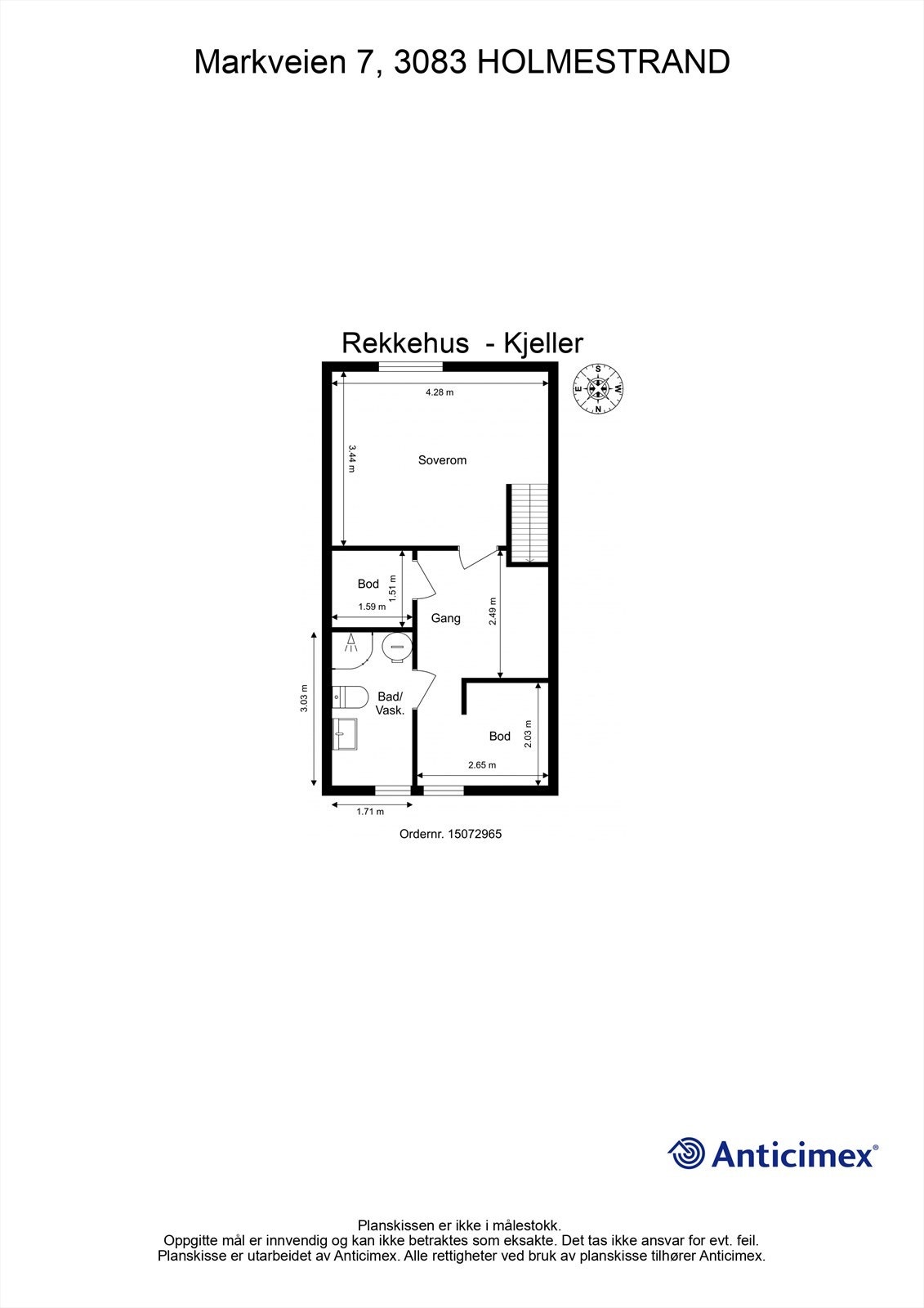 Plantegning underetasje Galleribilde