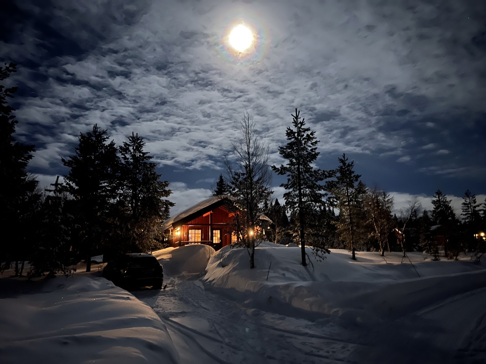 Stemningsbilde på kveldstid. Galleribilde