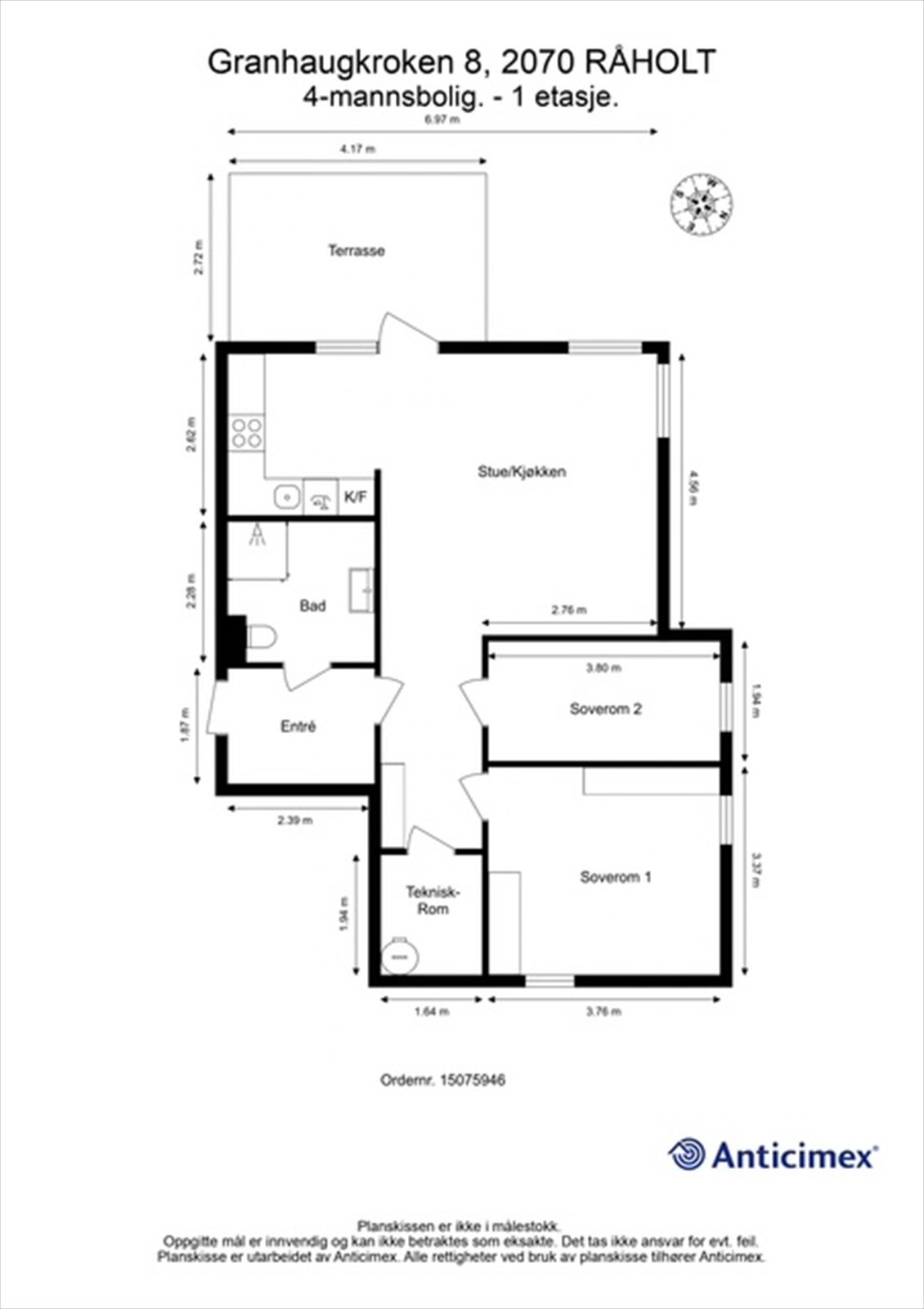 Plantegning 1 etasje Galleribilde