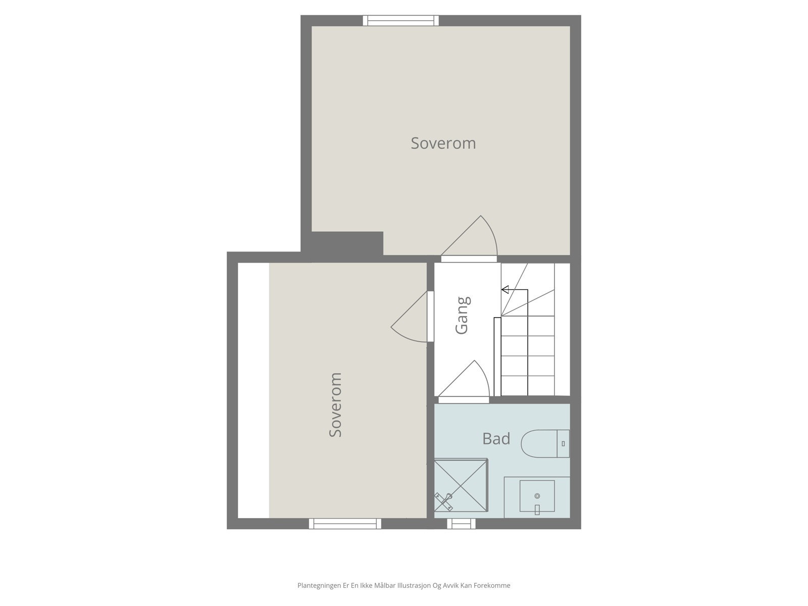 Planillustrasjon 2. etasje. Galleribilde