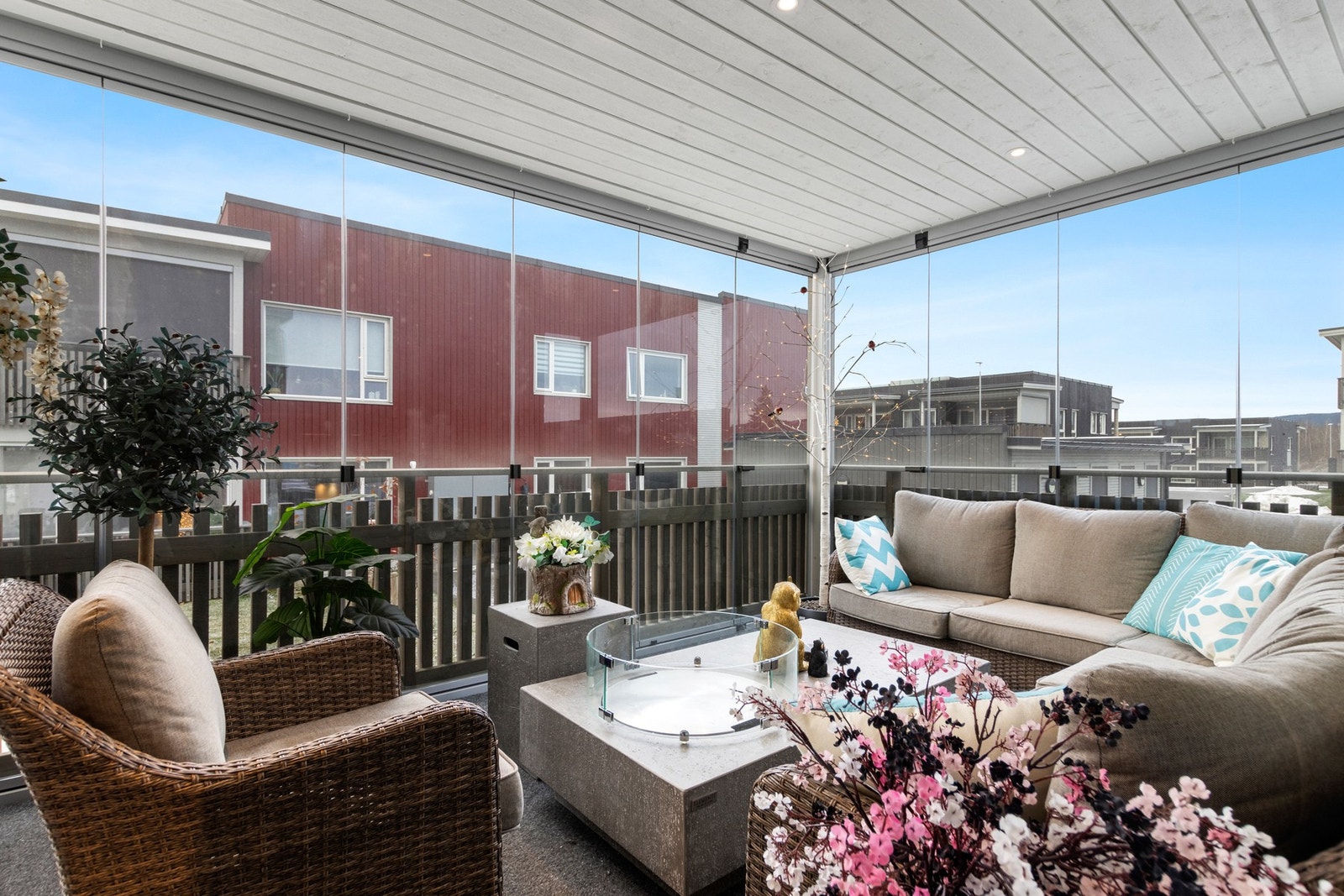 Forlengelse av stuen - downlights i tak. Galleribilde