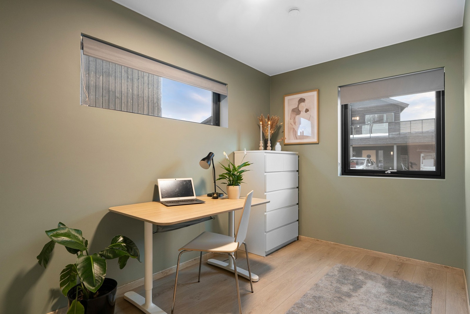 Soverom; 8 kvm vender mot sørøst. Foto: Vidar Alvik Galleribilde