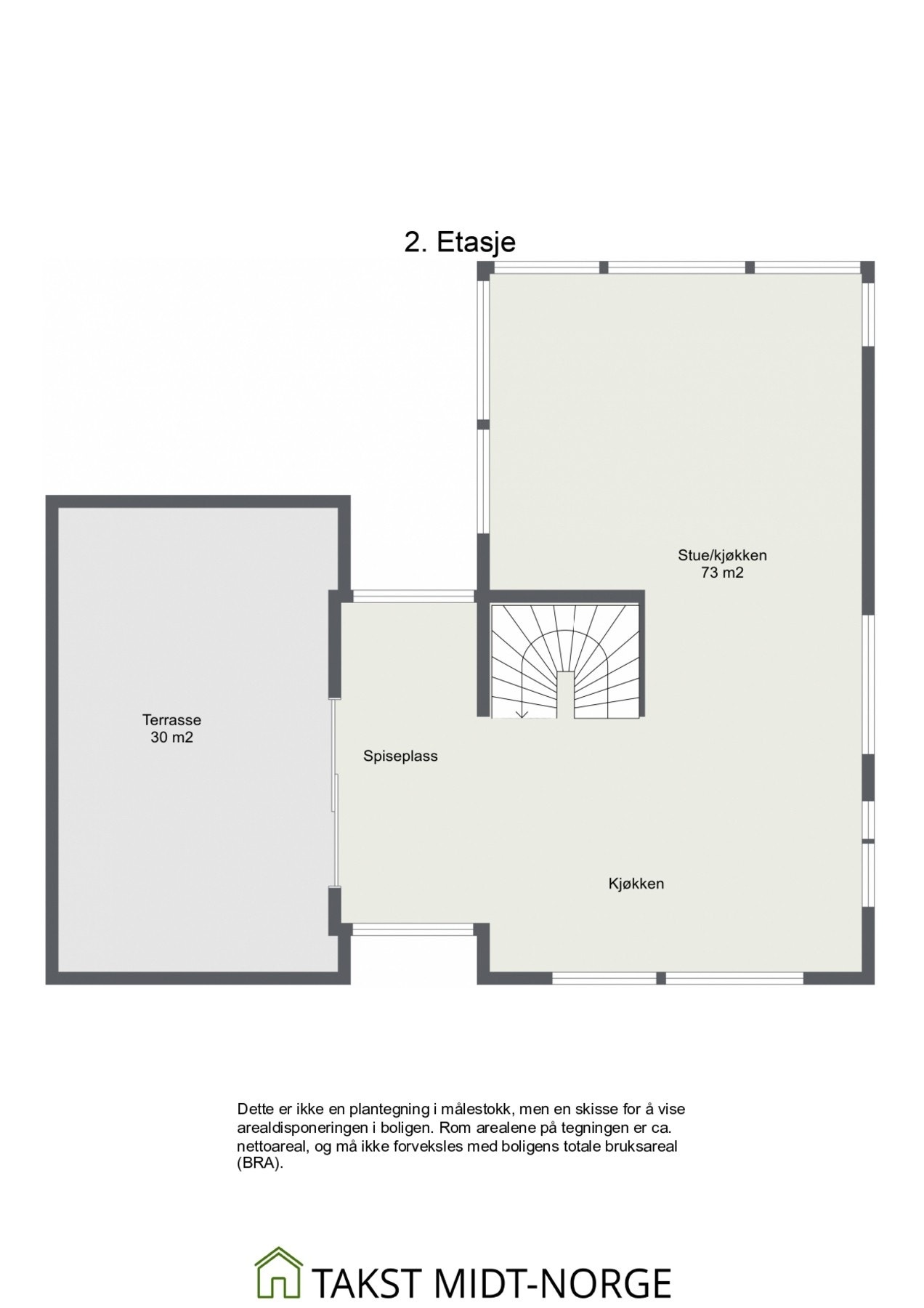 Plantegning 2. etasje Galleribilde