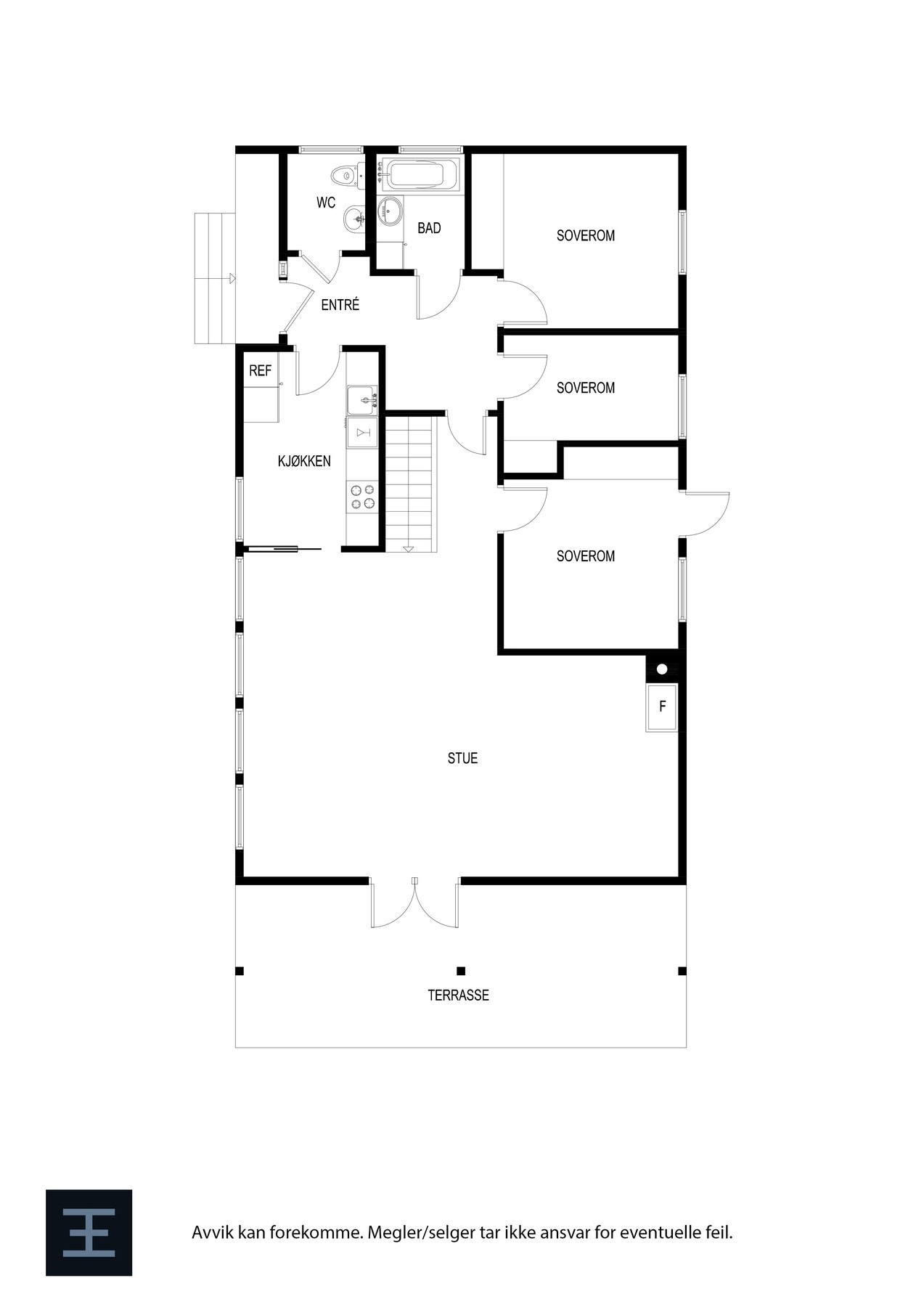 Plantegning - 1. etasje. Galleribilde