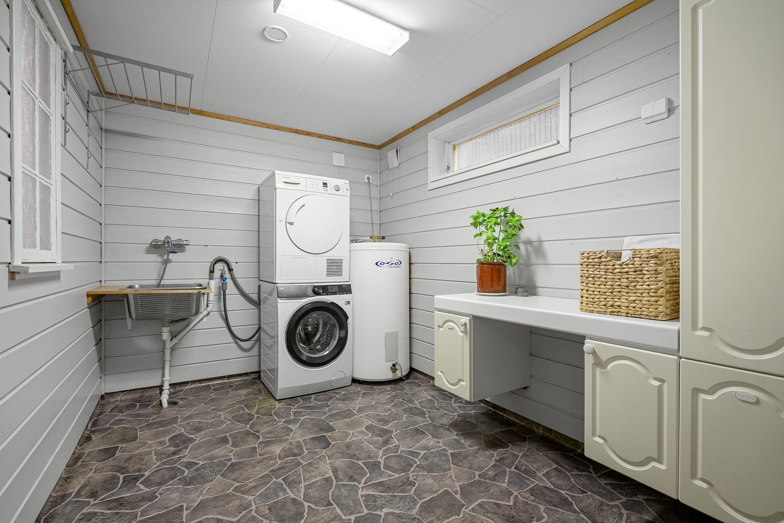 Praktisk separat vaskerom. Galleribilde