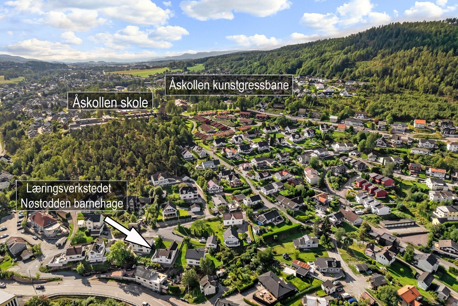 Kort vei til skole, barnehage og fritidsmuligheter Galleribilde