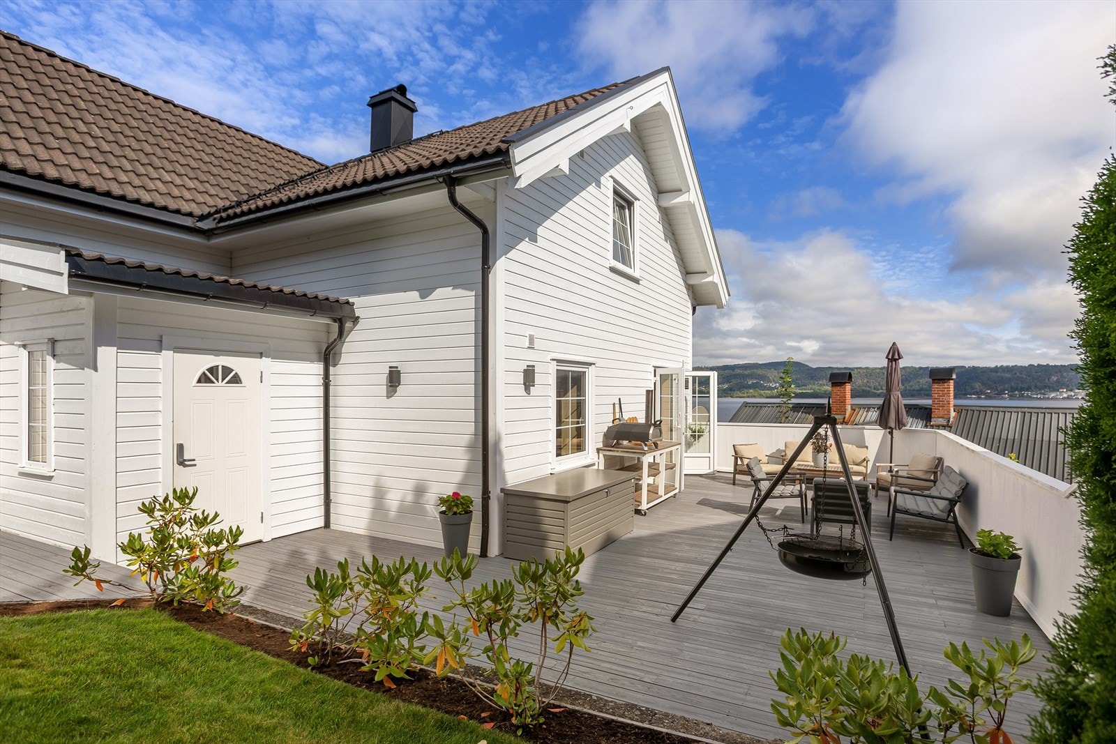 Koselig uteplass. Galleribilde