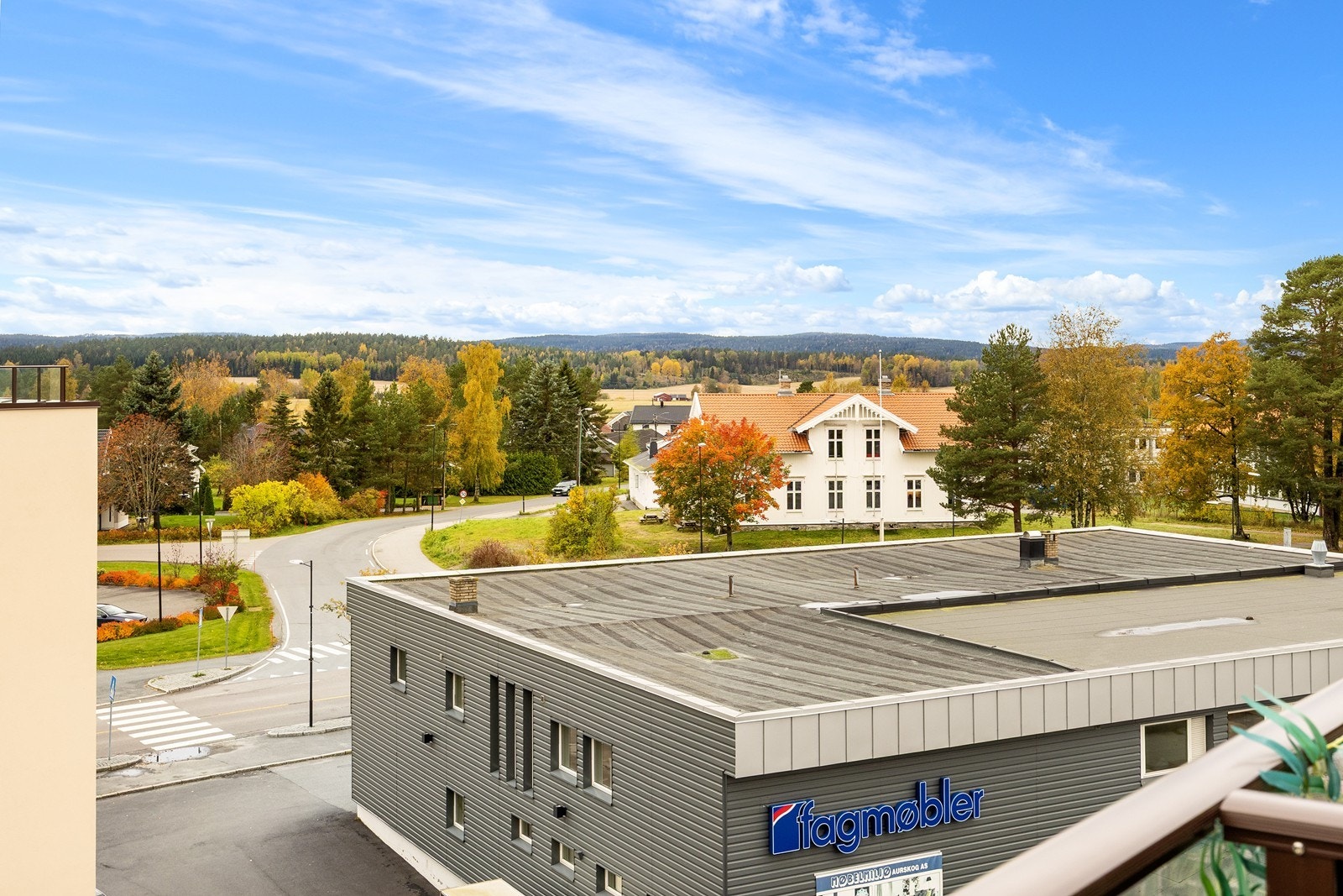 Utsikt fra balkongen Galleribilde