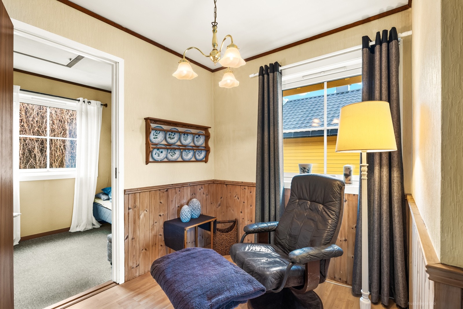 Lesekrok i enden av stuen. Galleribilde