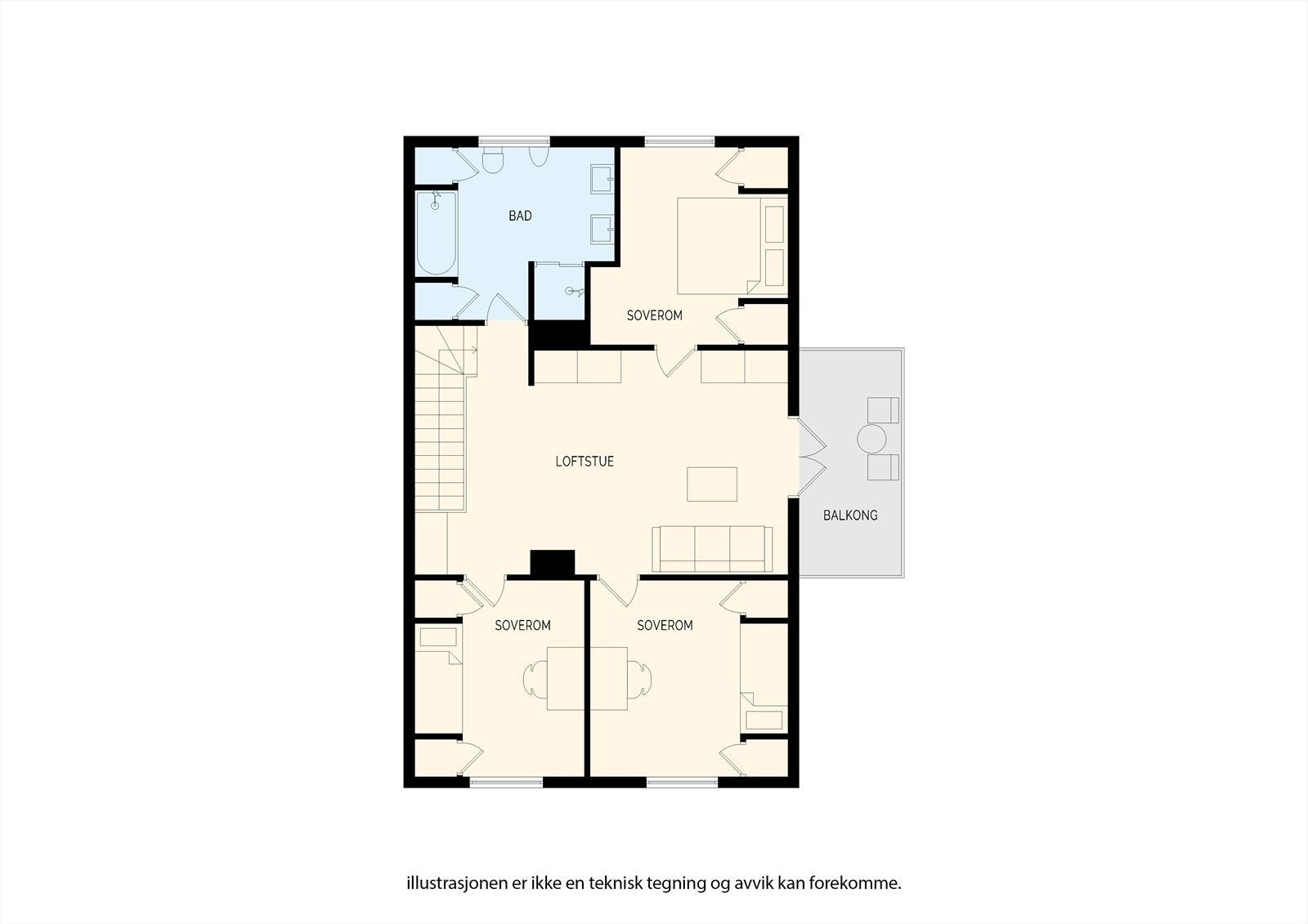 Plantegning 2. etasje Galleribilde