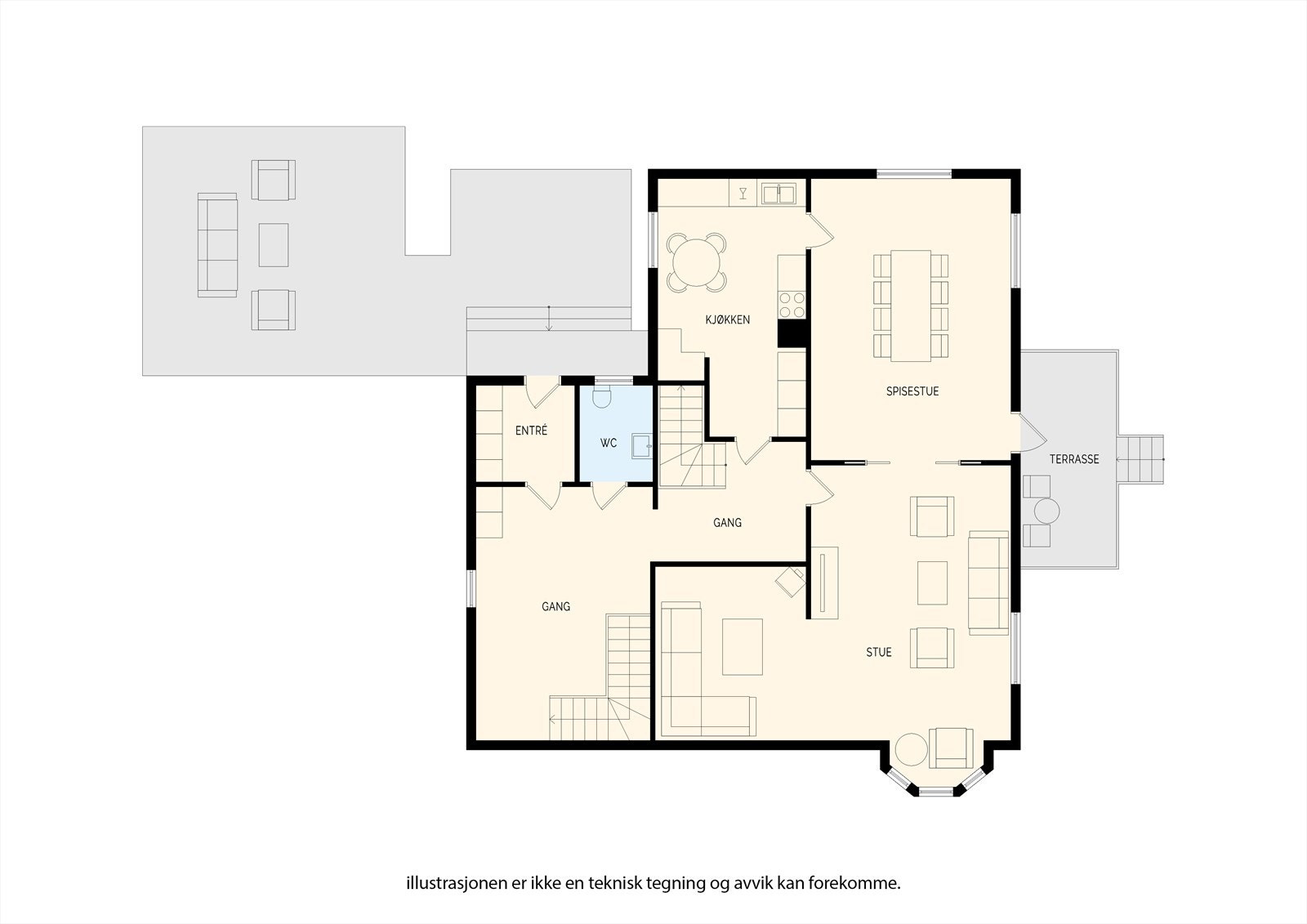 Presentasjon av 1. etasje Galleribilde