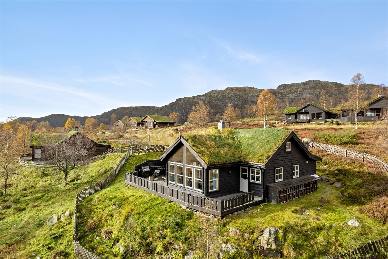 Hytta er omkranset av fin natur på alle kanter Galleribilde