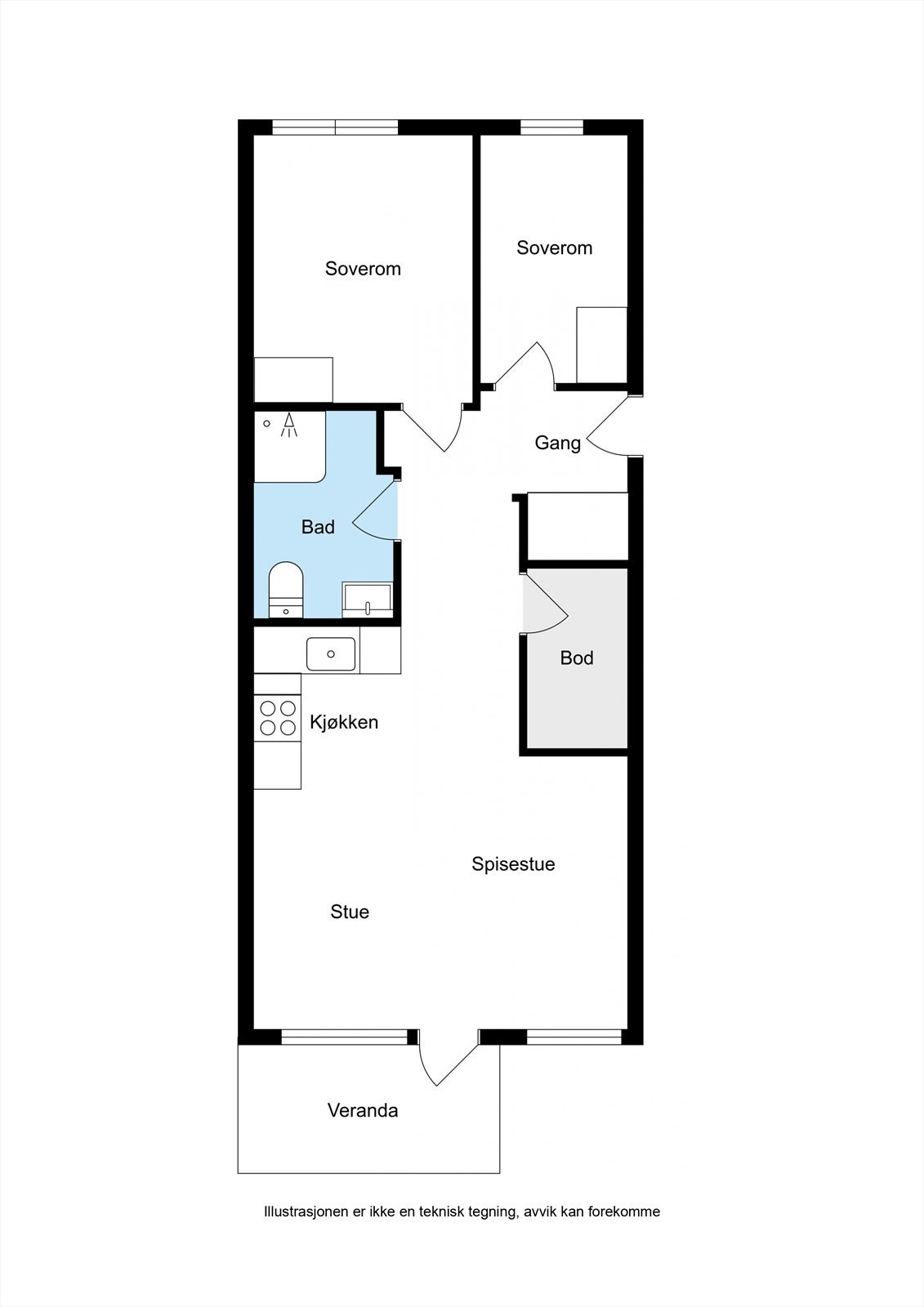 Planskisse Galleribilde