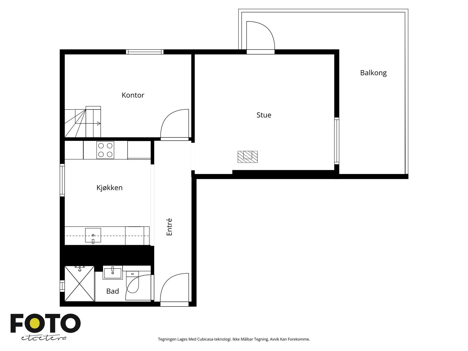 Veiledende plantegning 2. etasje. Ikke målbar. Galleribilde