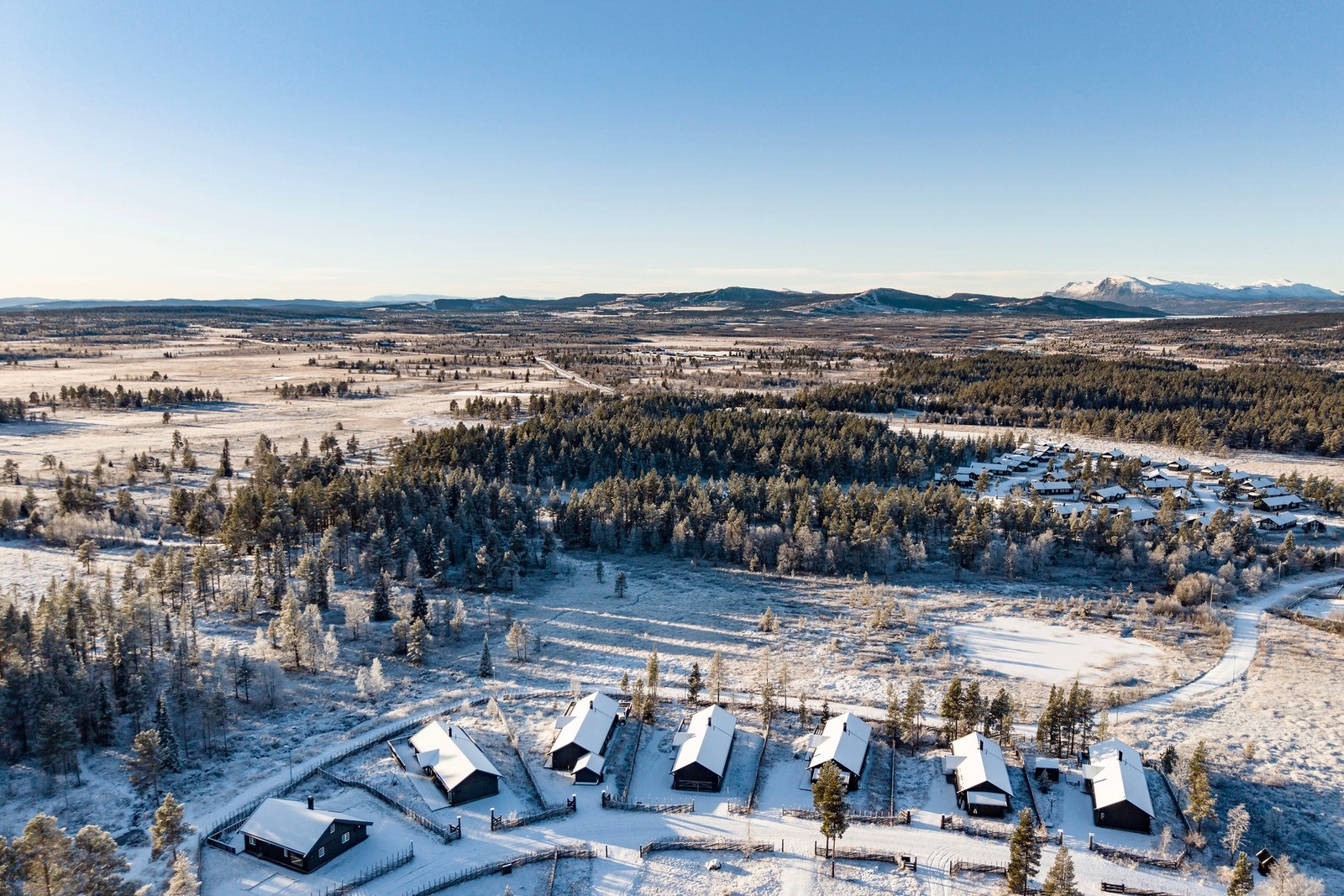 Løypenettet strekker seg helt tol golsfjellet og til og med mot Valdres. Galleribilde