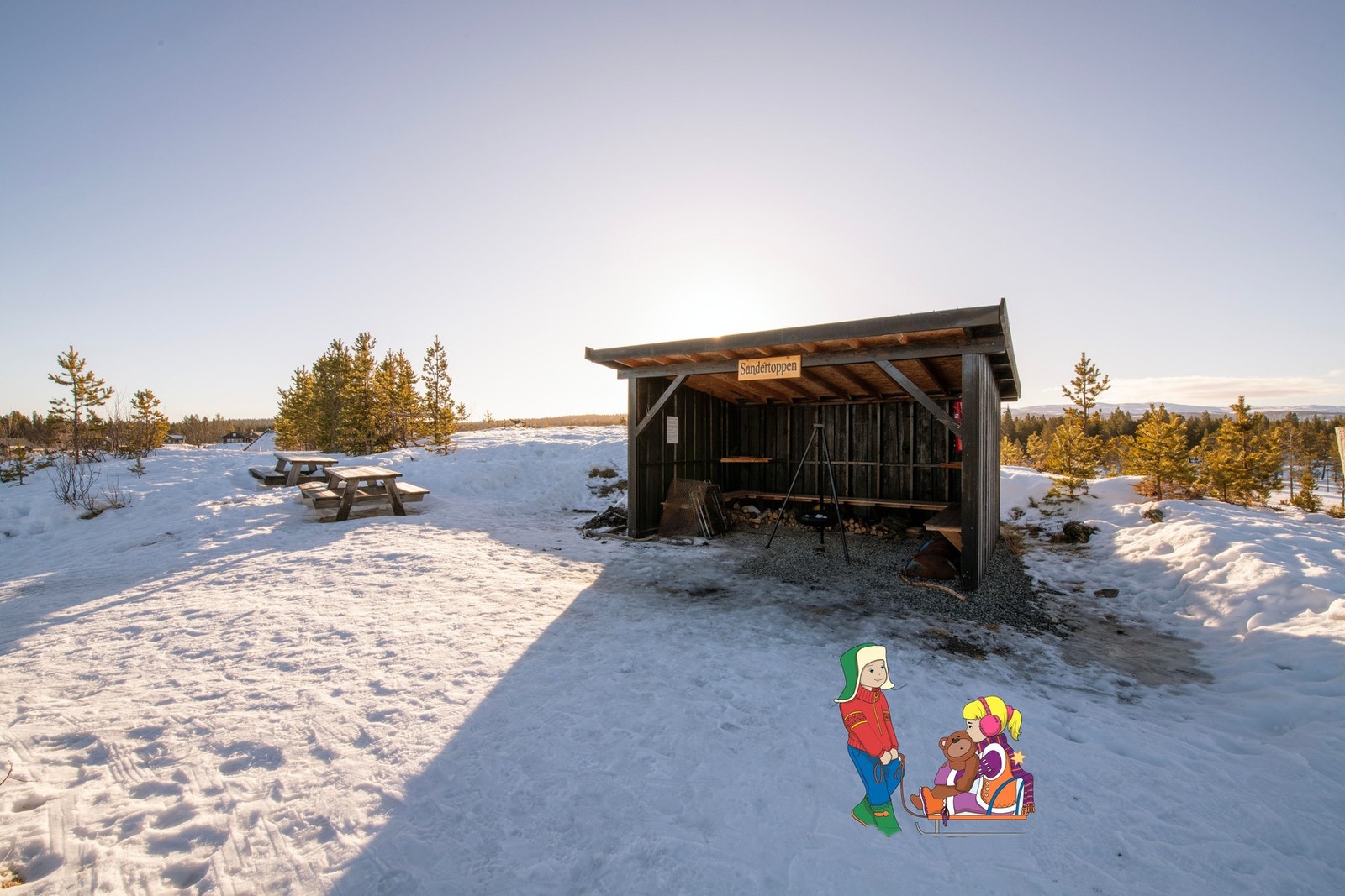 Flere flotte grillplasser i området. Galleribilde