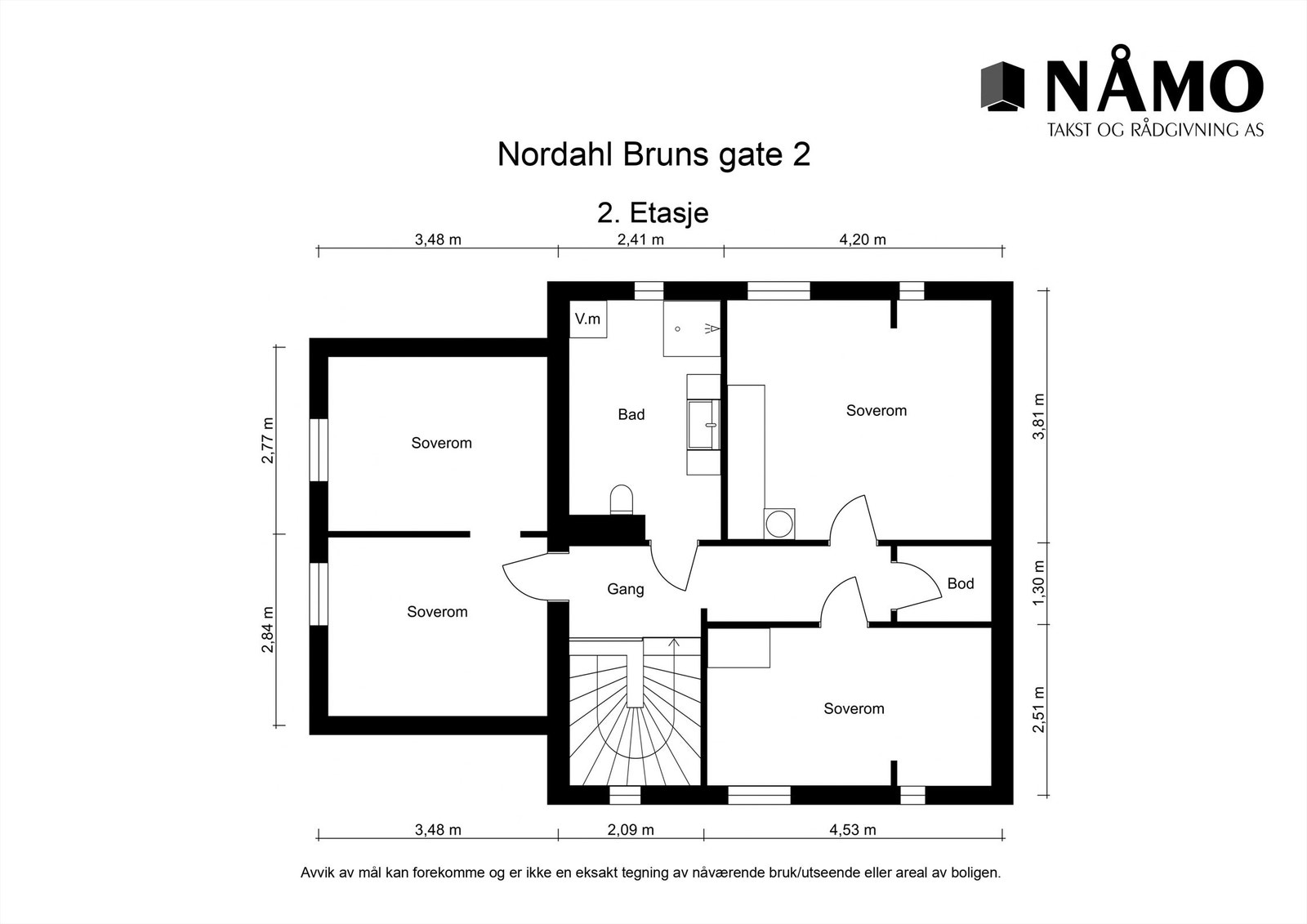 Plantegning 2. Etasje Galleribilde