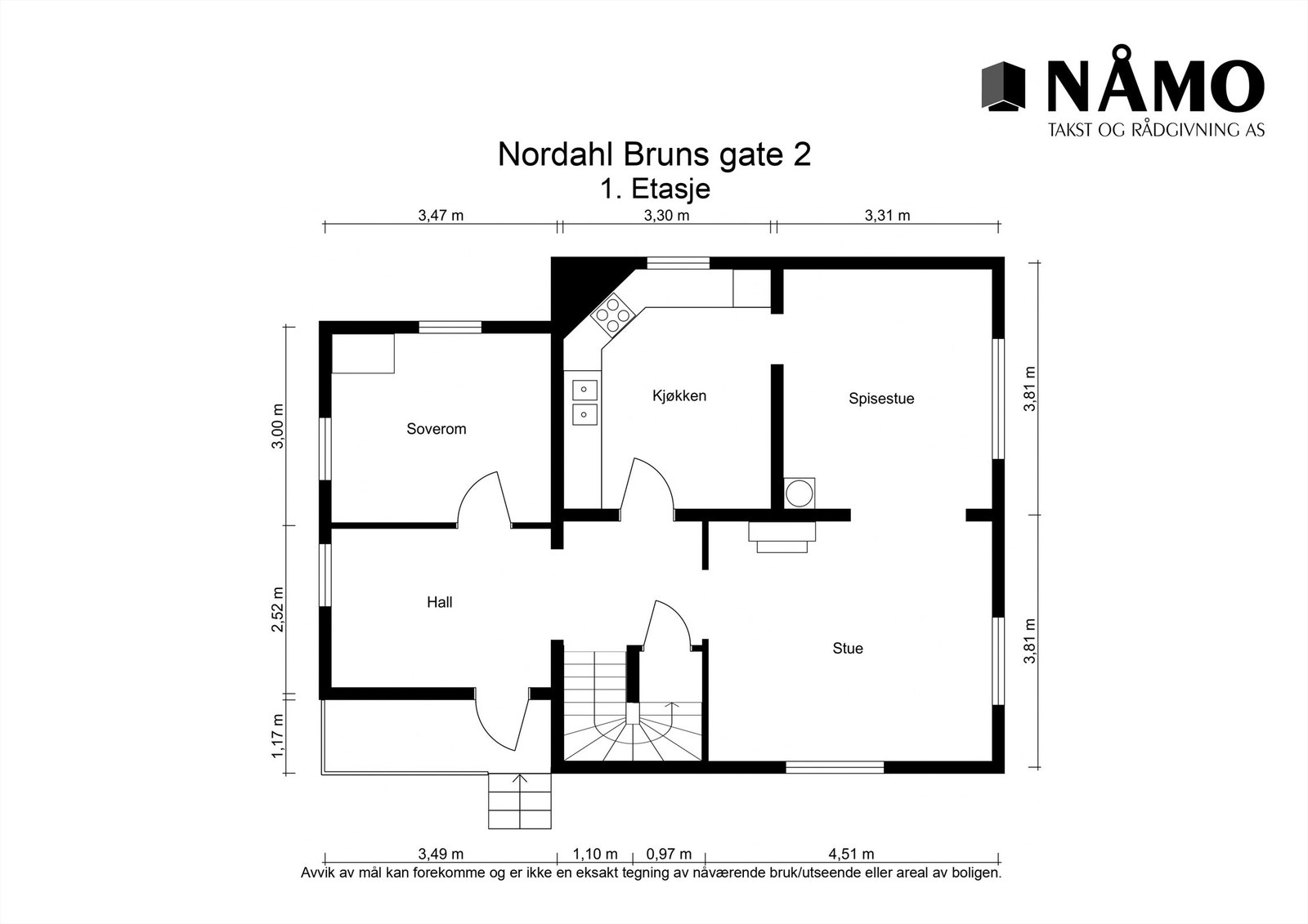 Plantegning 1. Etasje Galleribilde