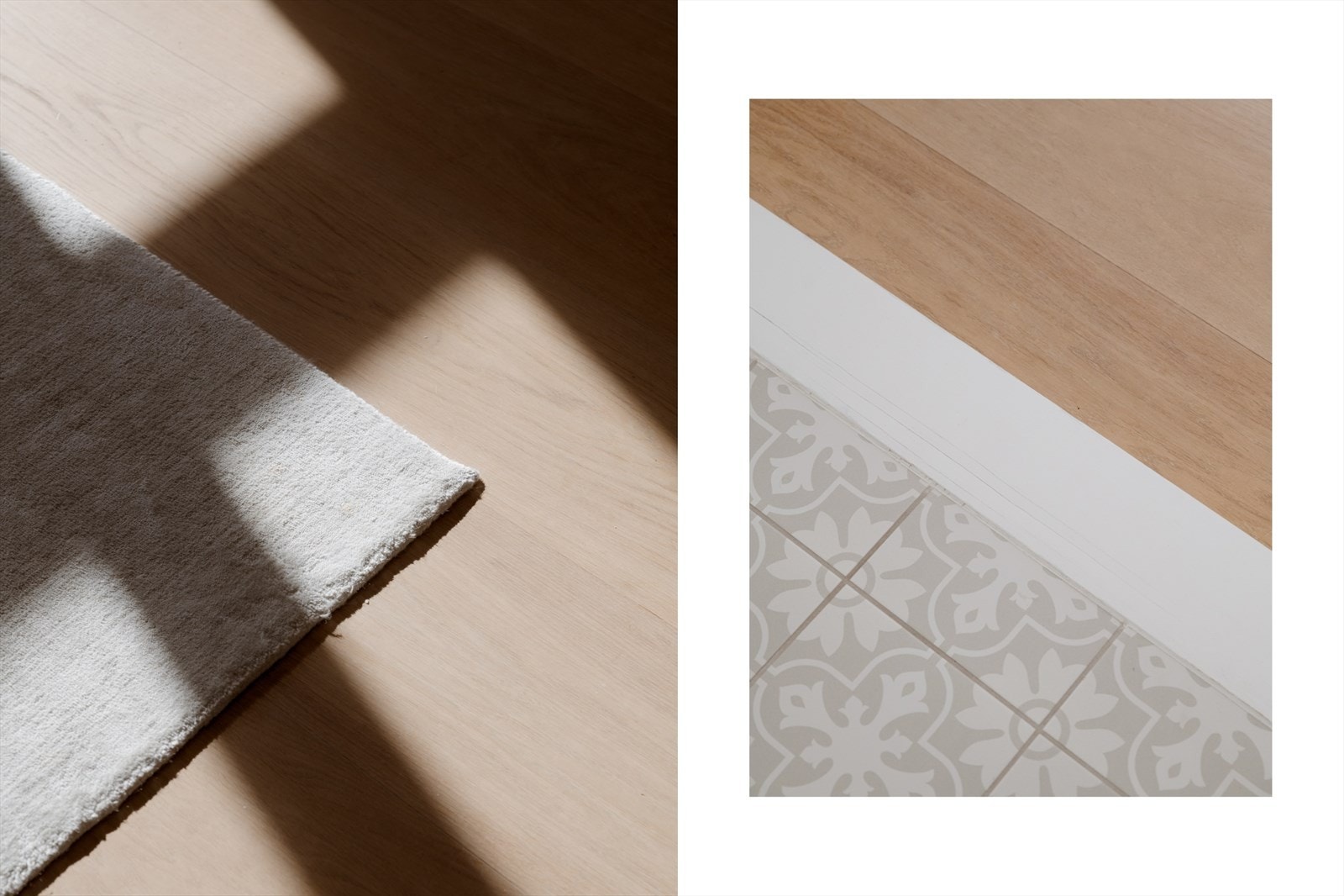 Detaljer som vakre tregulv med ekstra brede bord, historiske fliser og gjennomførte materialvalg gir boligen et eksklusivt preg - Kvalitet og estetikk er ivaretatt i alle rom. Galleribilde