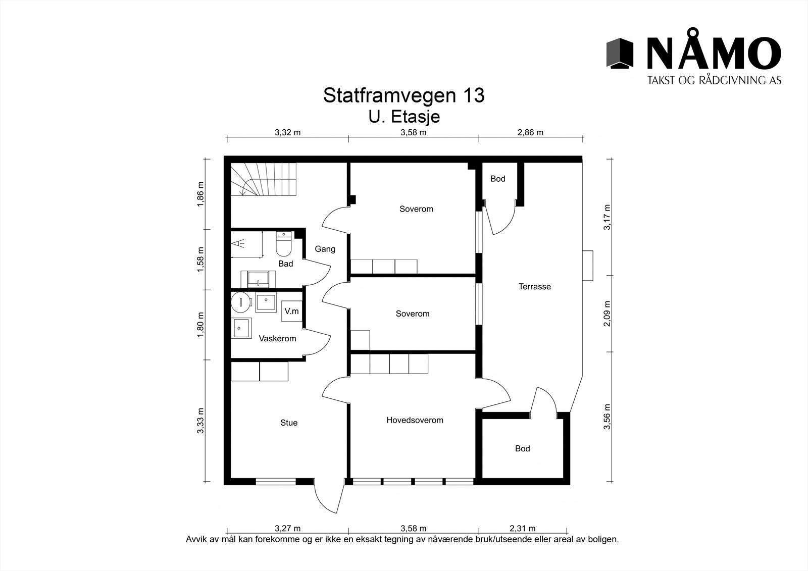 Plantegning underetasje. Galleribilde