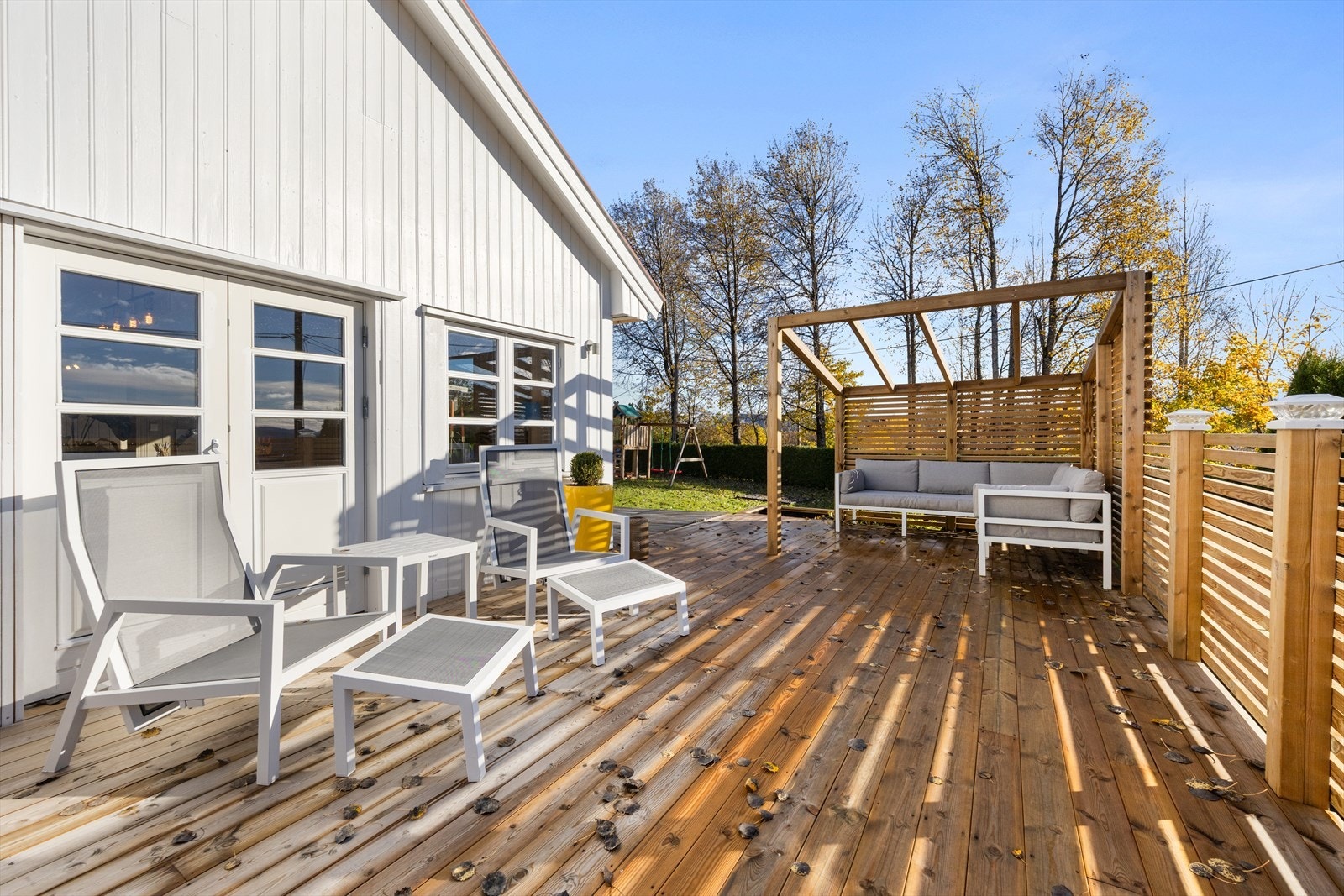 Opparbeidet pergola Galleribilde