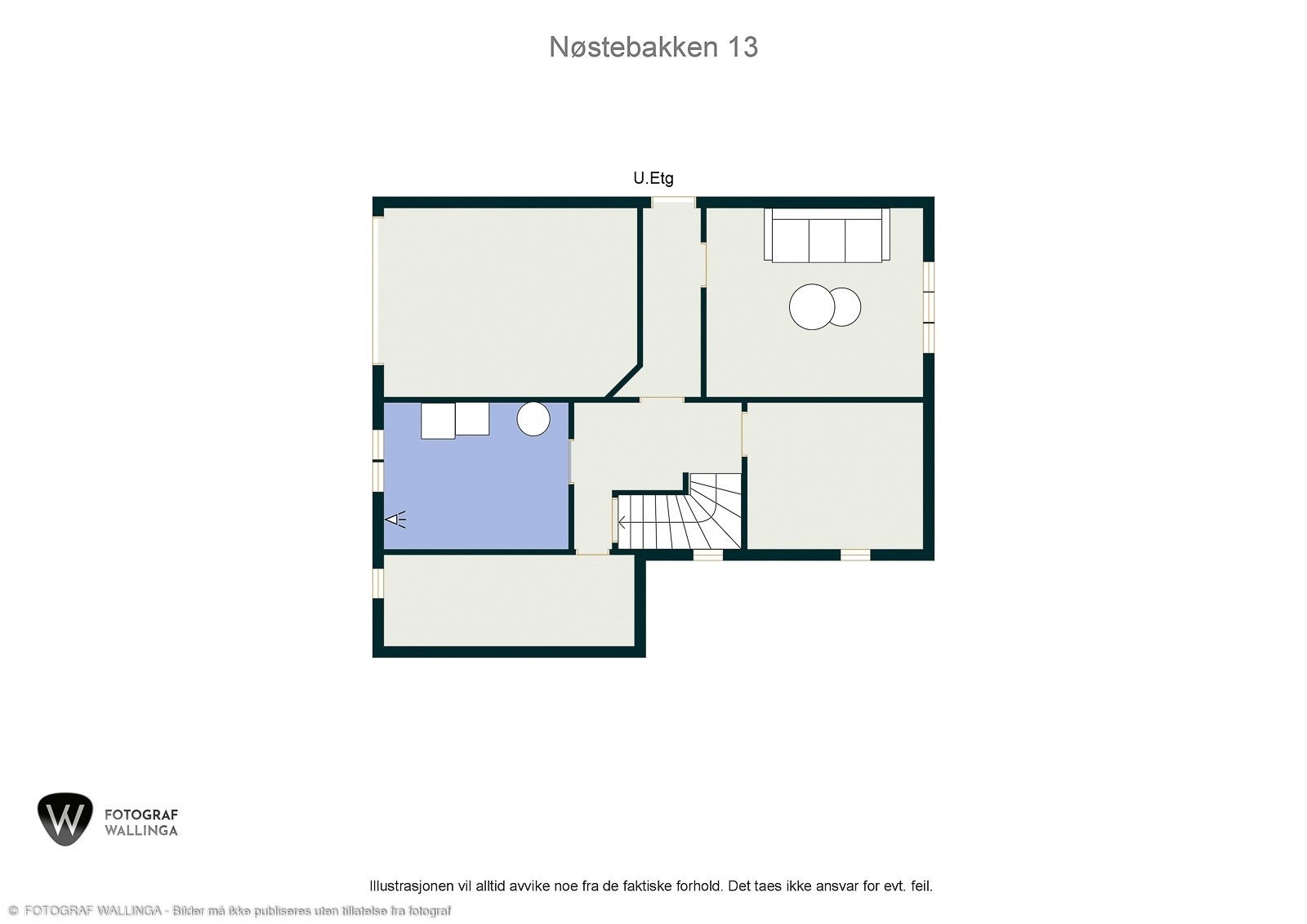 Plantegning u.etg Galleribilde