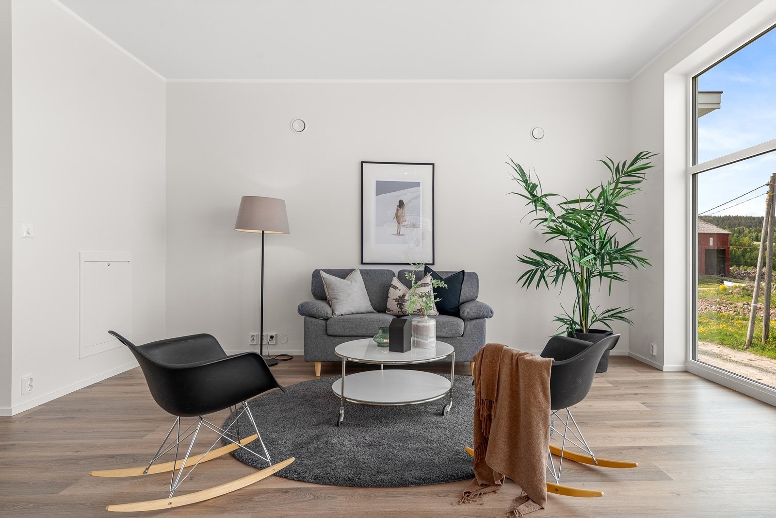 Det er lagt klart rør for fiber og tv i huset Galleribilde