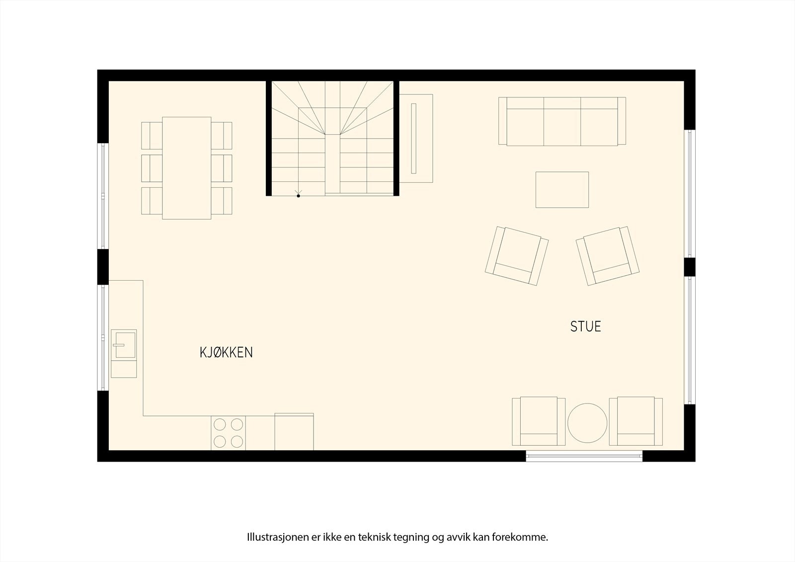 Plantegning 2. etg. Galleribilde