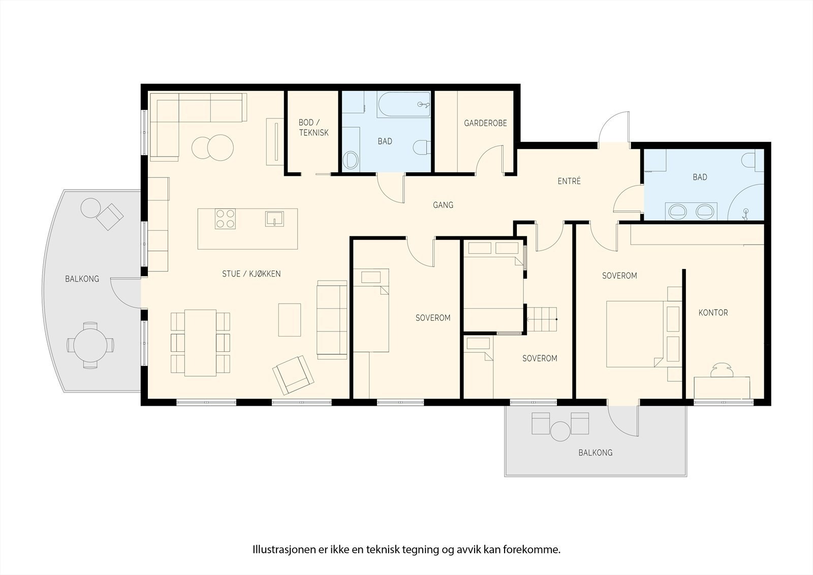 Presentasjon av leiligheten Galleribilde