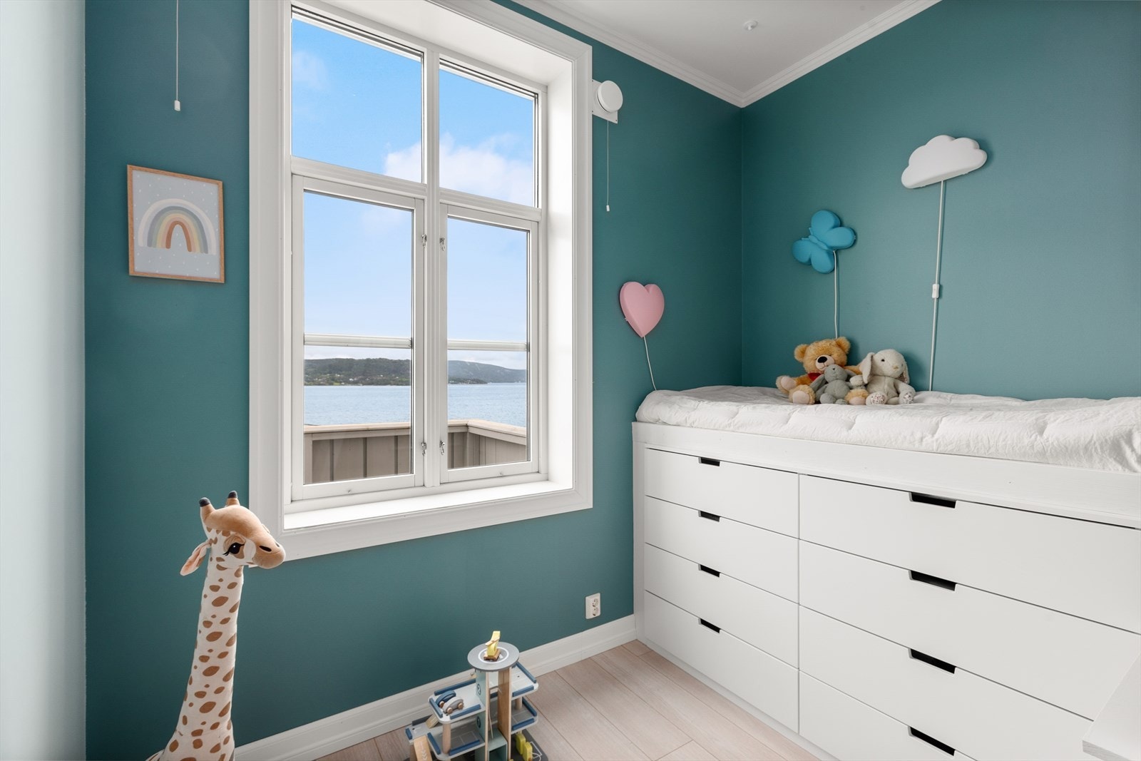 Samtlige av rommene er kledd i flotte og behagelige farger Galleribilde