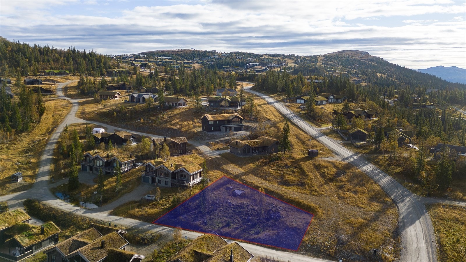 Løypetrasé rett ved siden av. Galleribilde