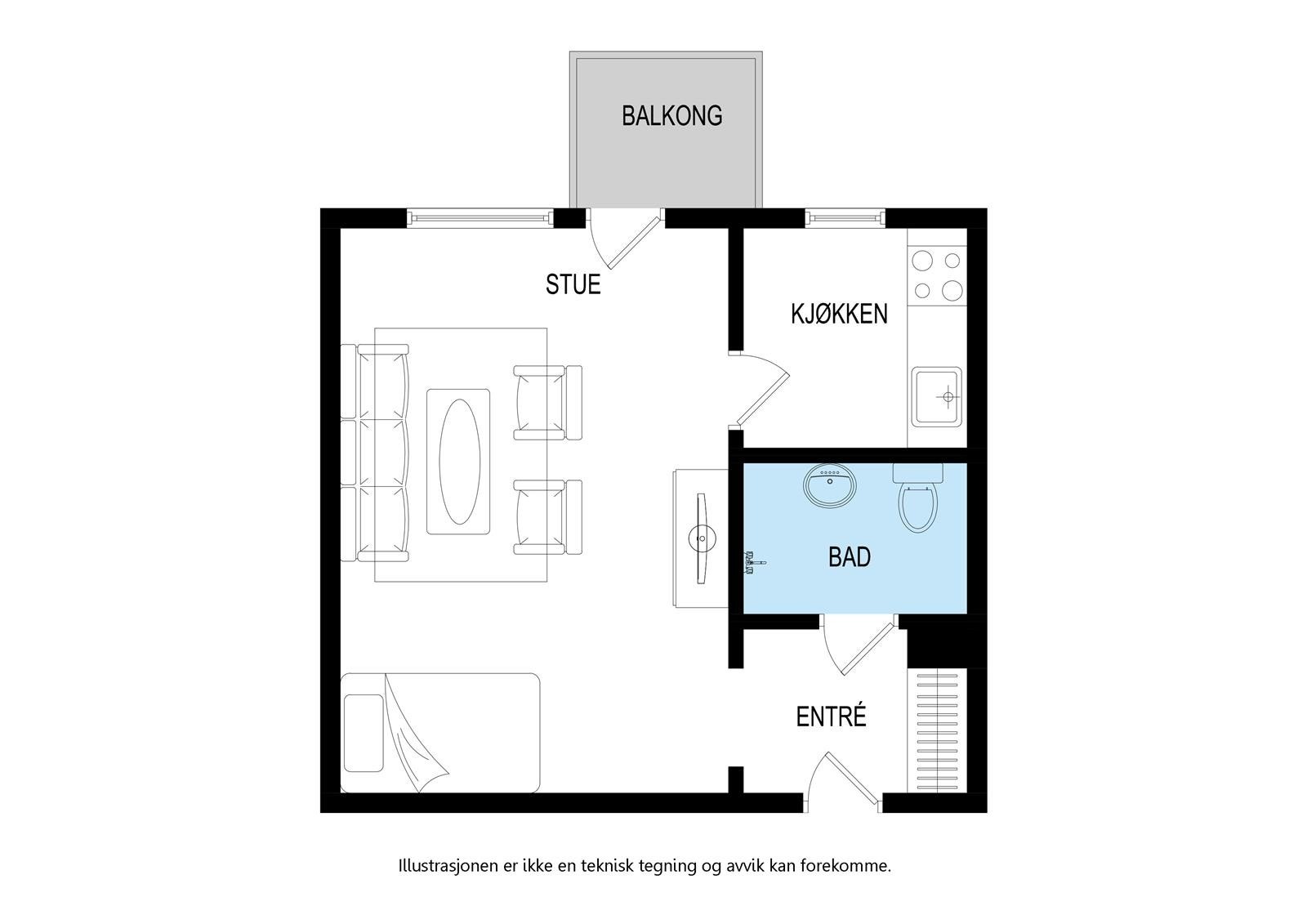 Plantegning Galleribilde
