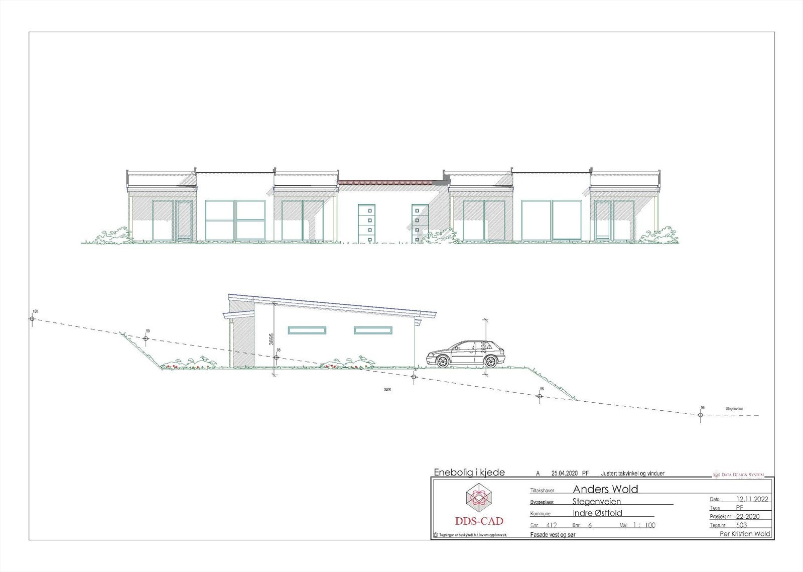 Stegenveien 124 - Fasade sør og vest.jpg Galleribilde