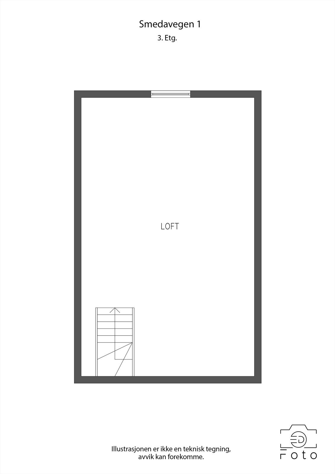 Plantegning 3. etasje Galleribilde