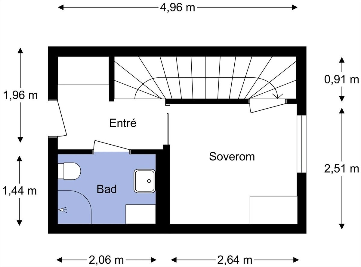 Plantegning 1. etasje Galleribilde