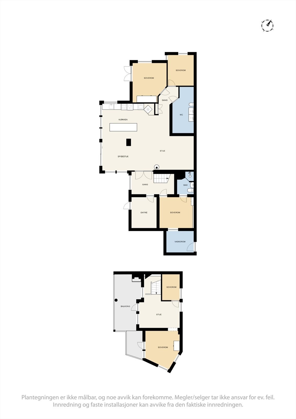 Plantegning hovedhuset. Galleribilde