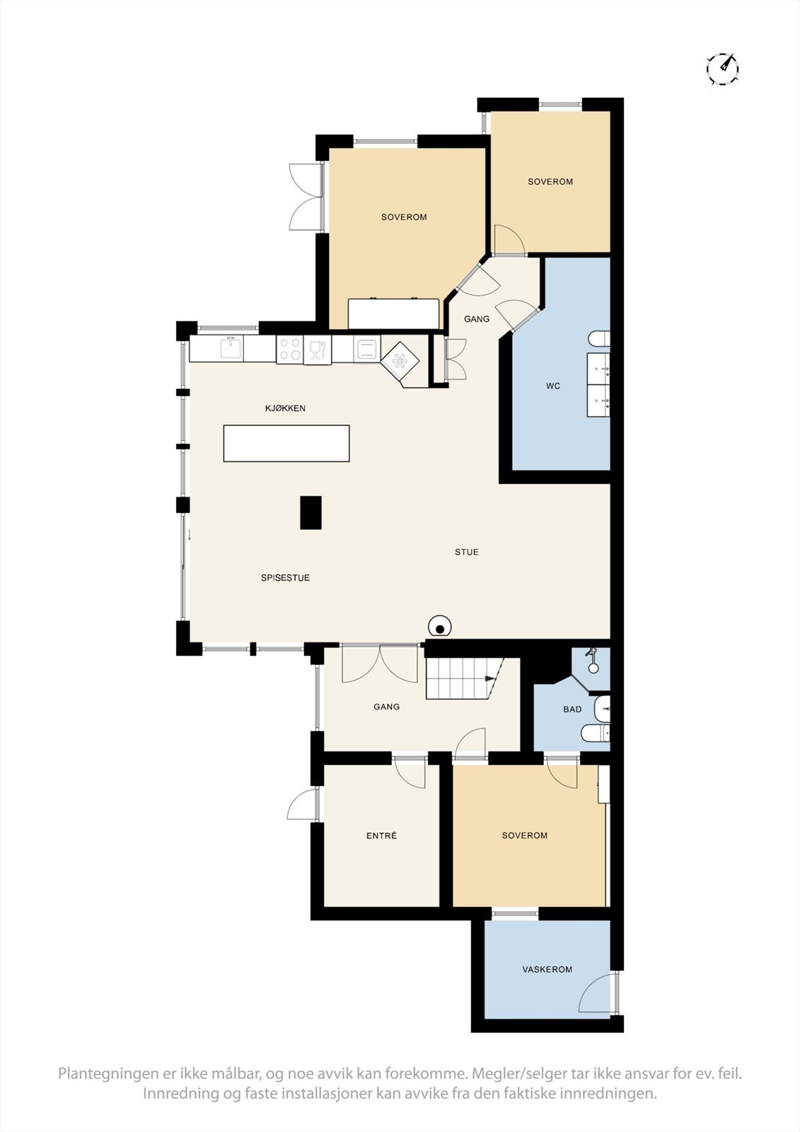 Plantegning hovedplan. Galleribilde