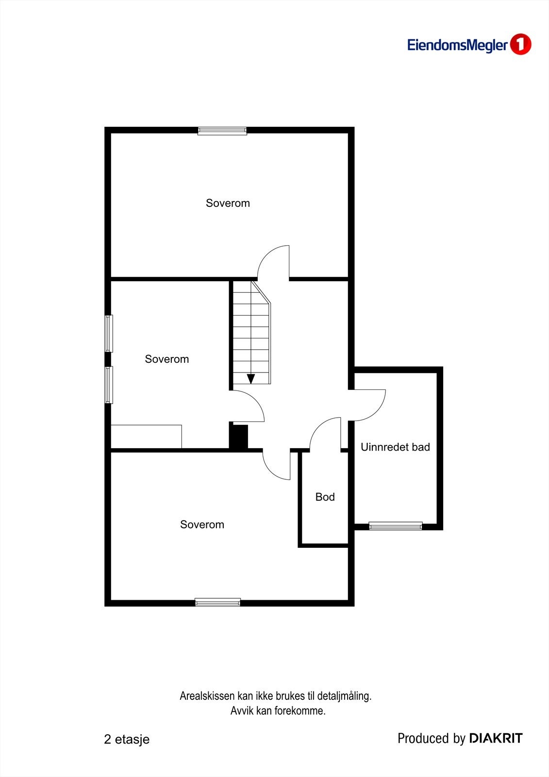 Plantegning loft Galleribilde