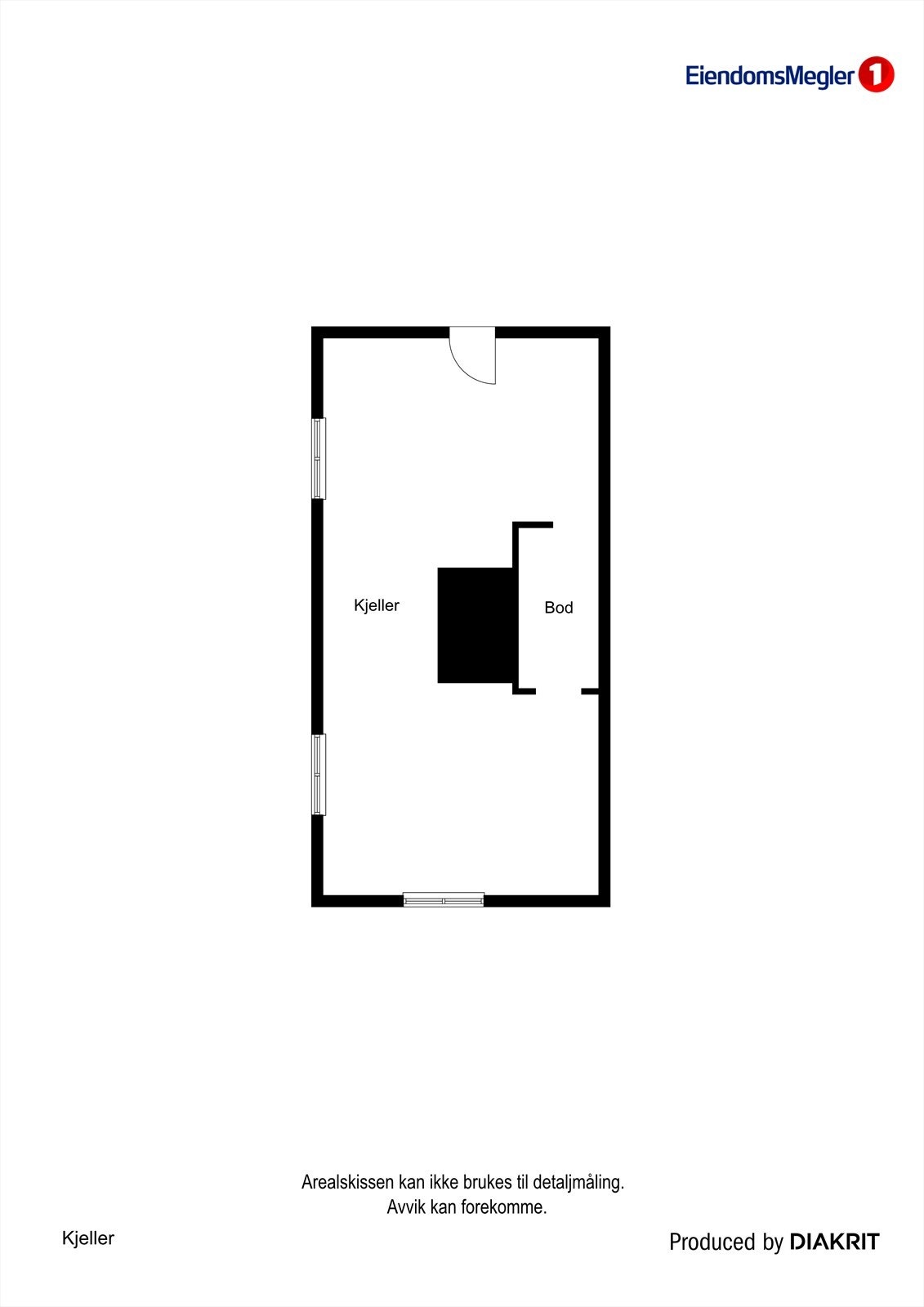 Plantegning kjeller Galleribilde