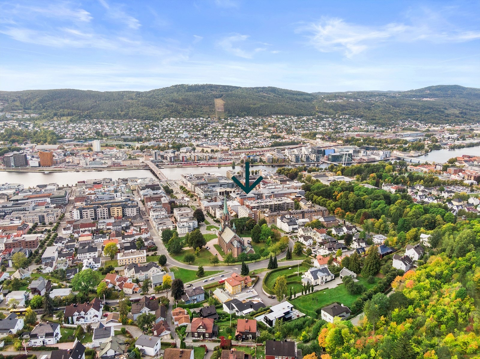 Leiligheten har en attraktiv beliggenhet på Bragernes med nærhet til alt man måtte trenge i hverdagen Galleribilde