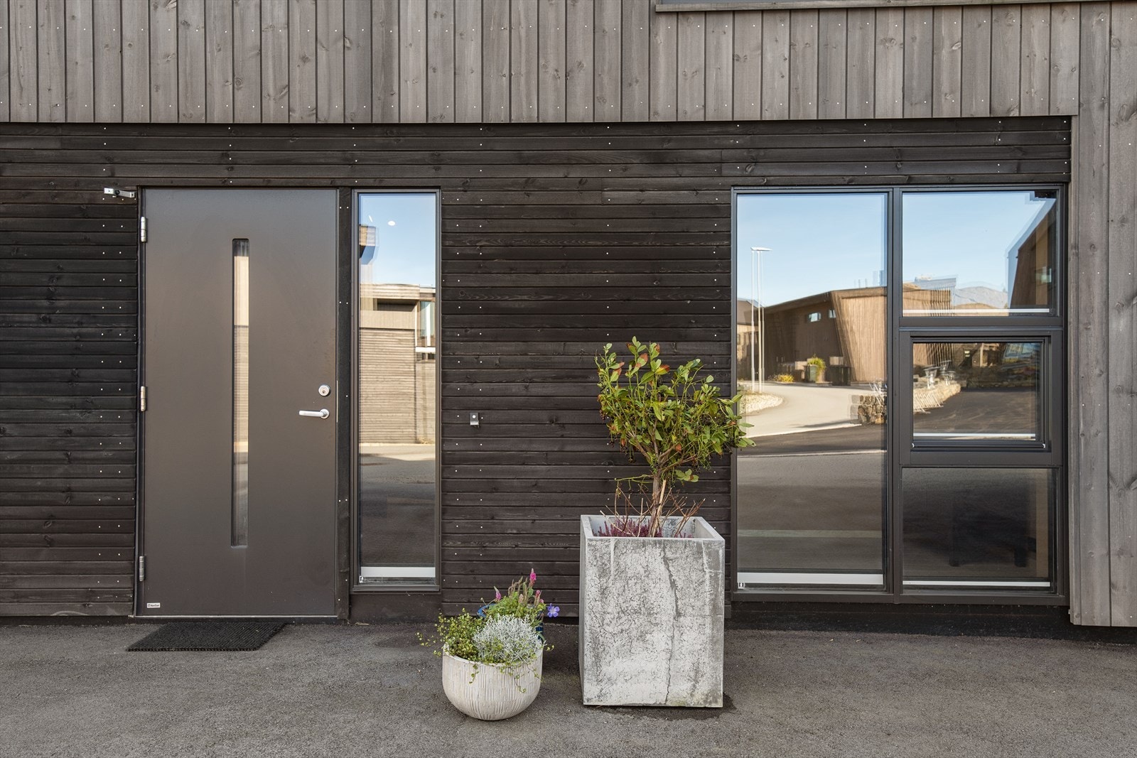 Asfaltert gårdsrom Galleribilde