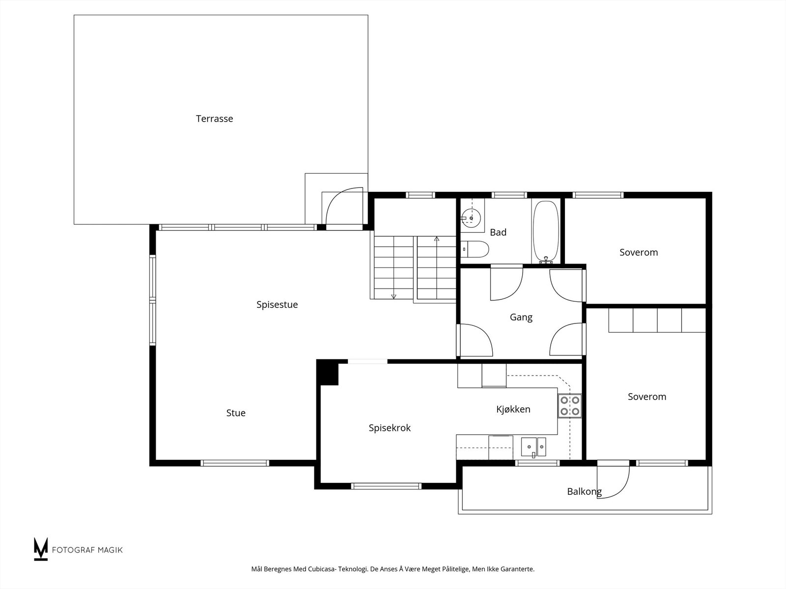 Plantegning hovedetasje Galleribilde