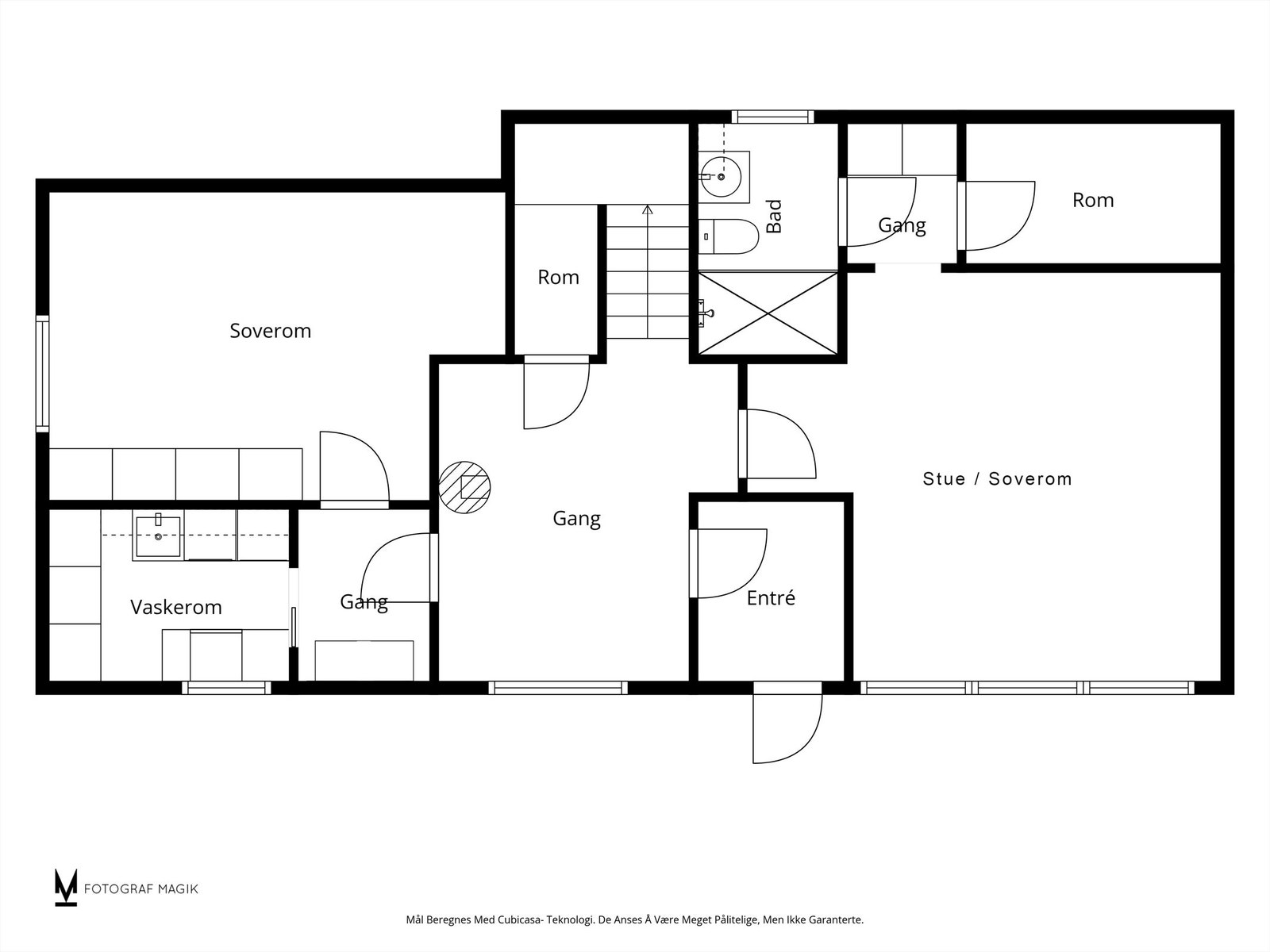 Plantegning underetasje Galleribilde