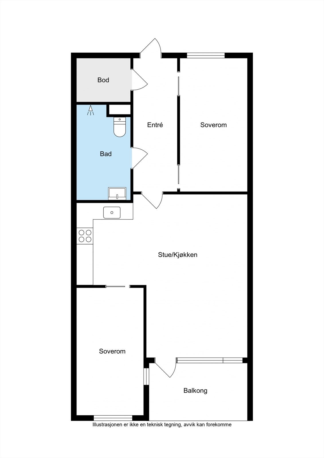 Presentasjon av leiligheten Galleribilde